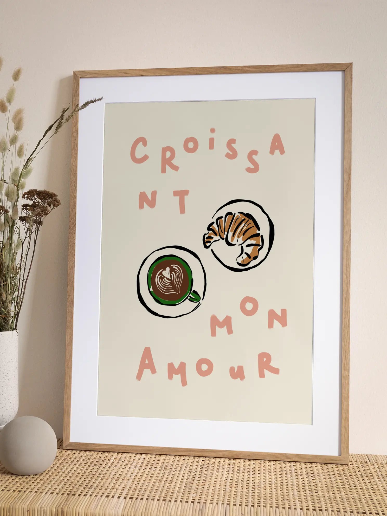 Croissant Mon Amour Poster