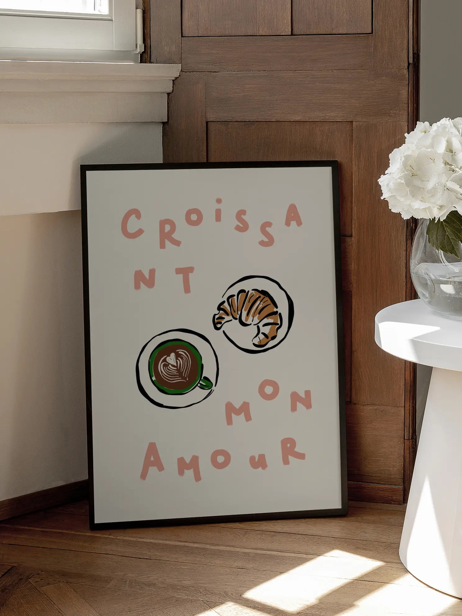 Croissant Mon Amour Poster