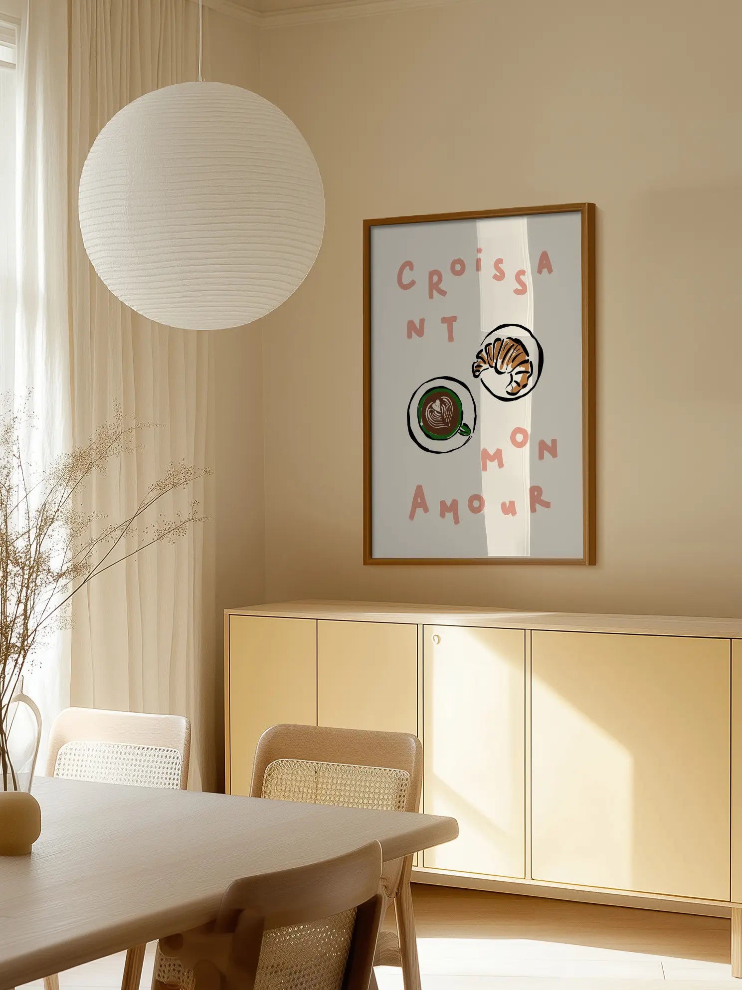 Croissant Mon Amour Poster