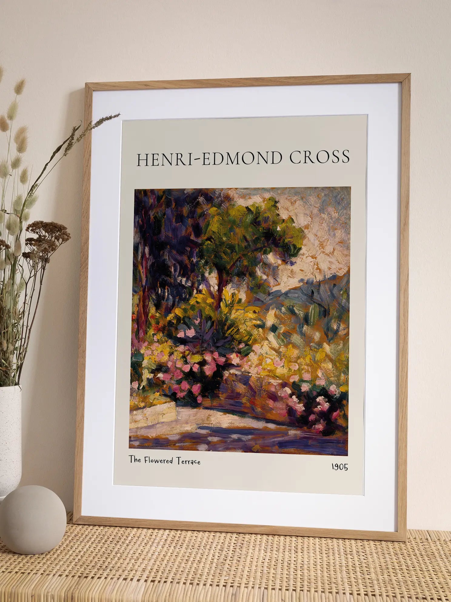 Cross — The Flowered Terrace Poster