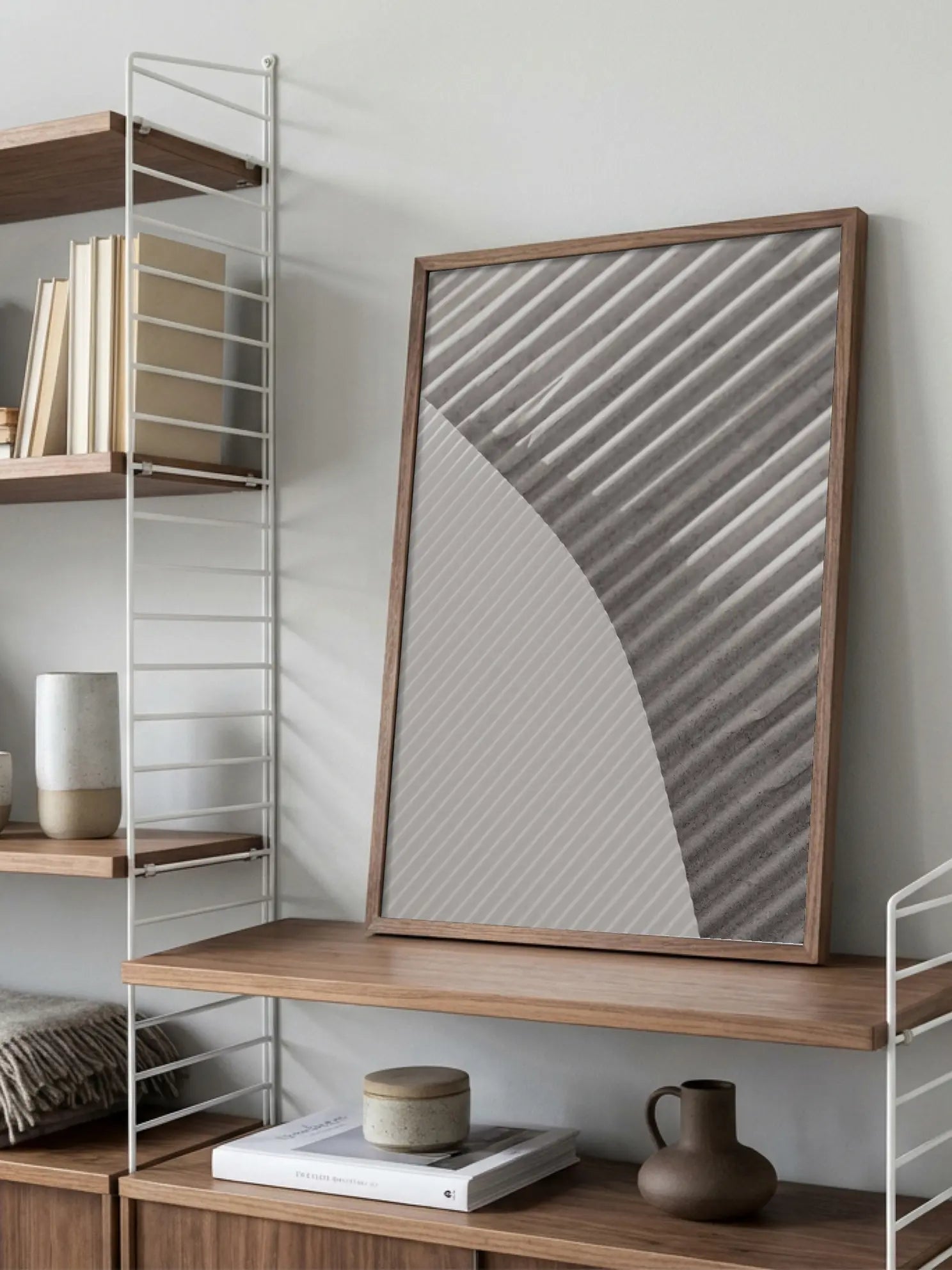 Curved Stripes Poster