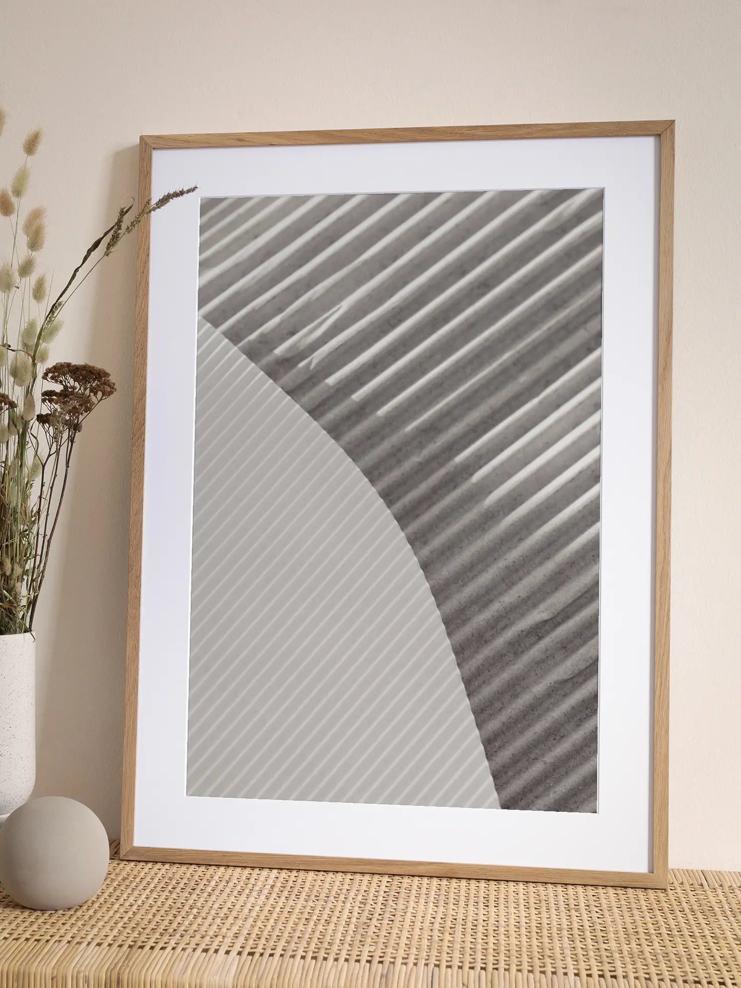 Curved Stripes Poster