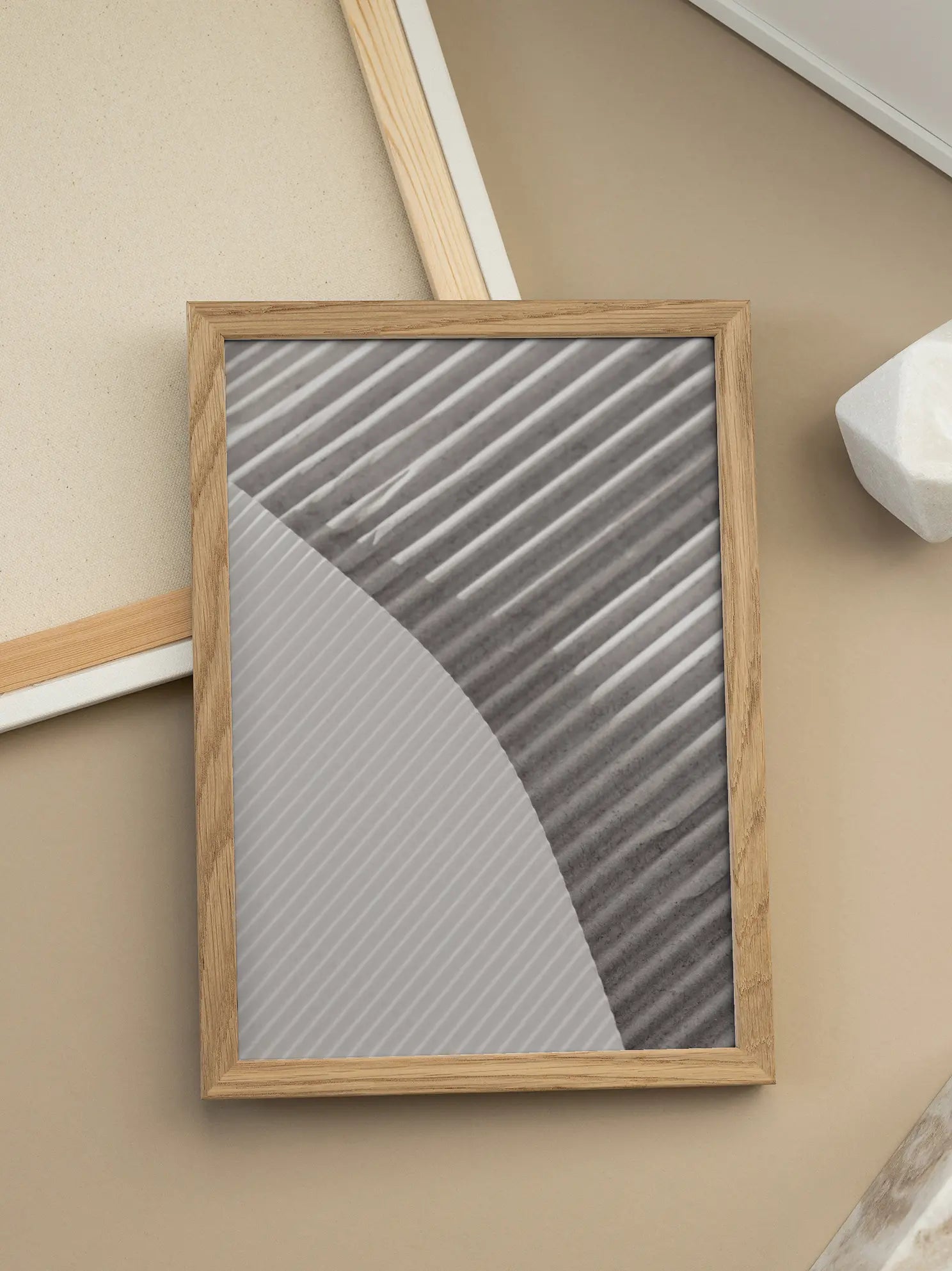 Curved Stripes Poster