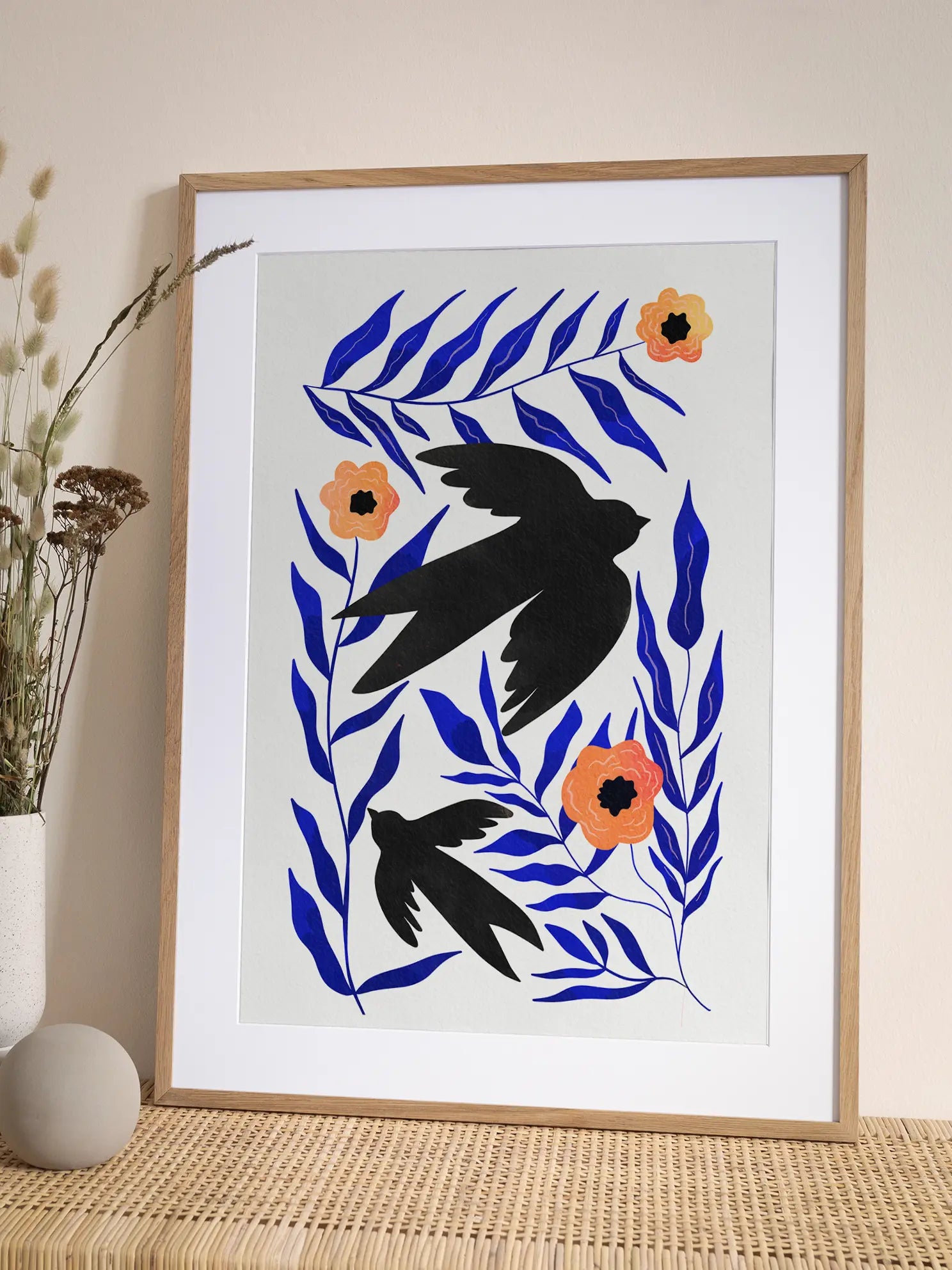 Cut Out Birds Poster