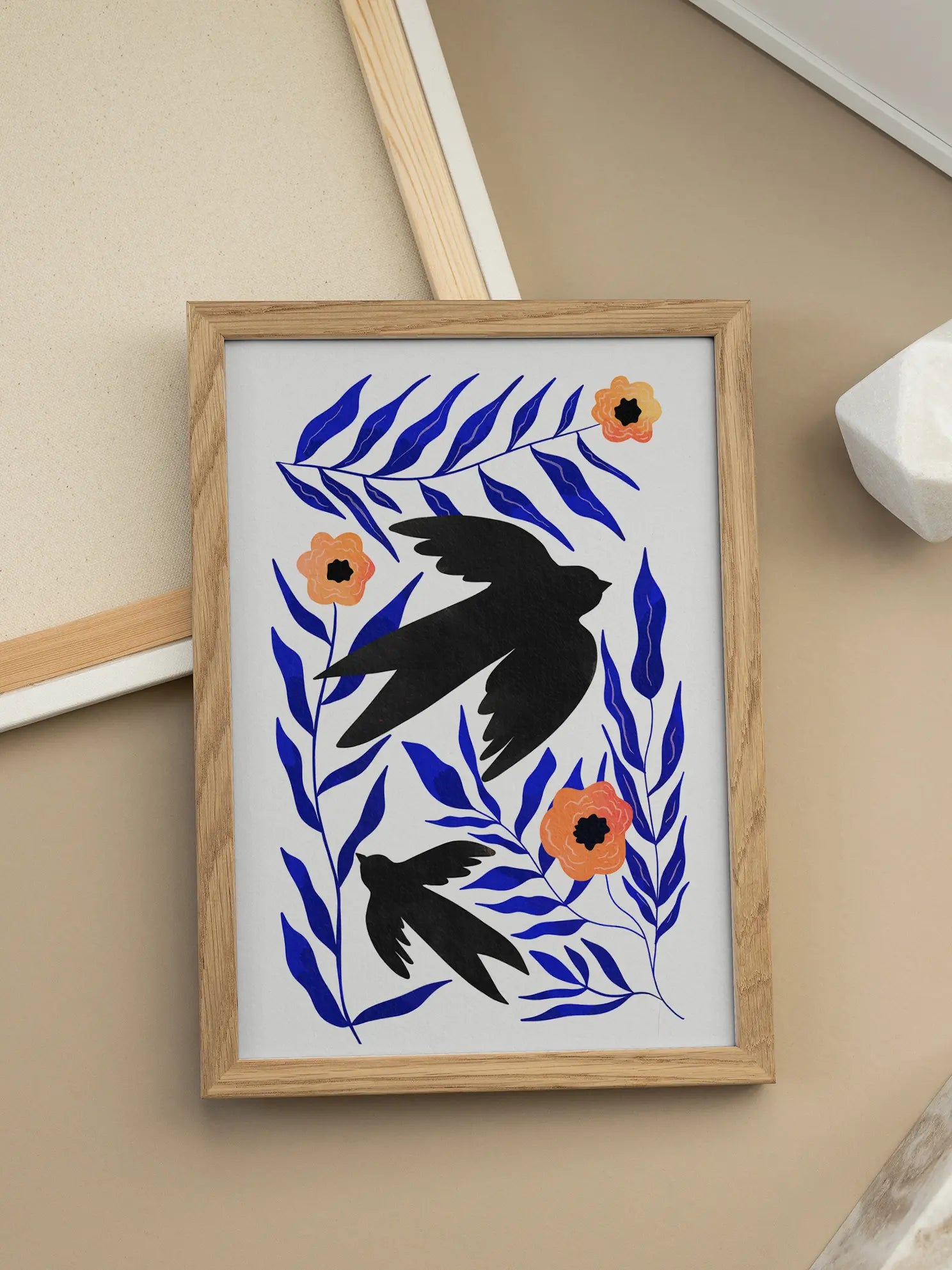 Cut Out Birds Poster