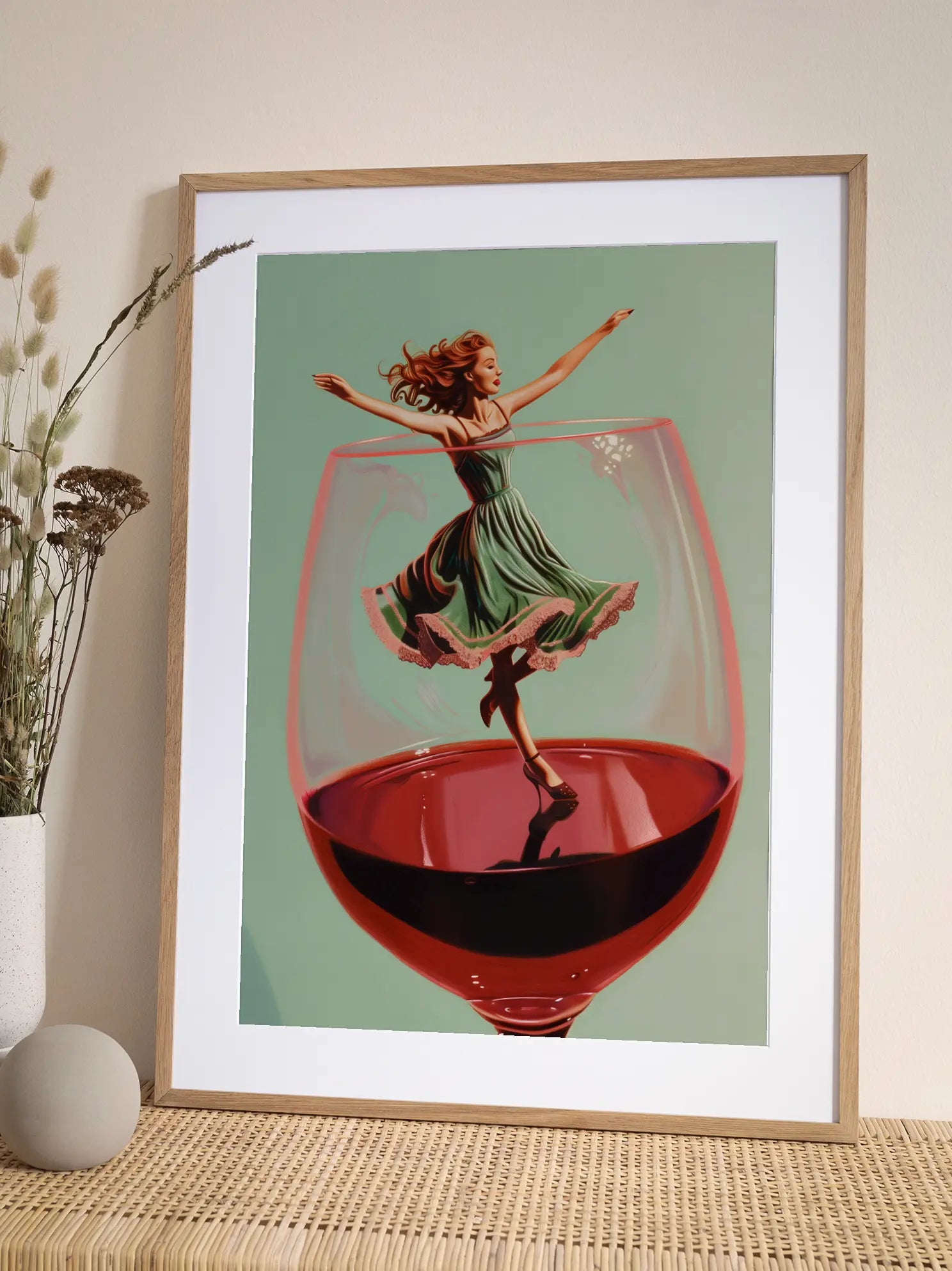 Dancing in Wine Poster