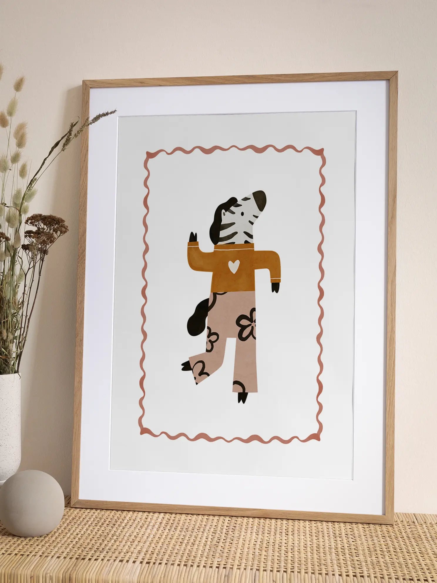 Dancing Zebra Poster