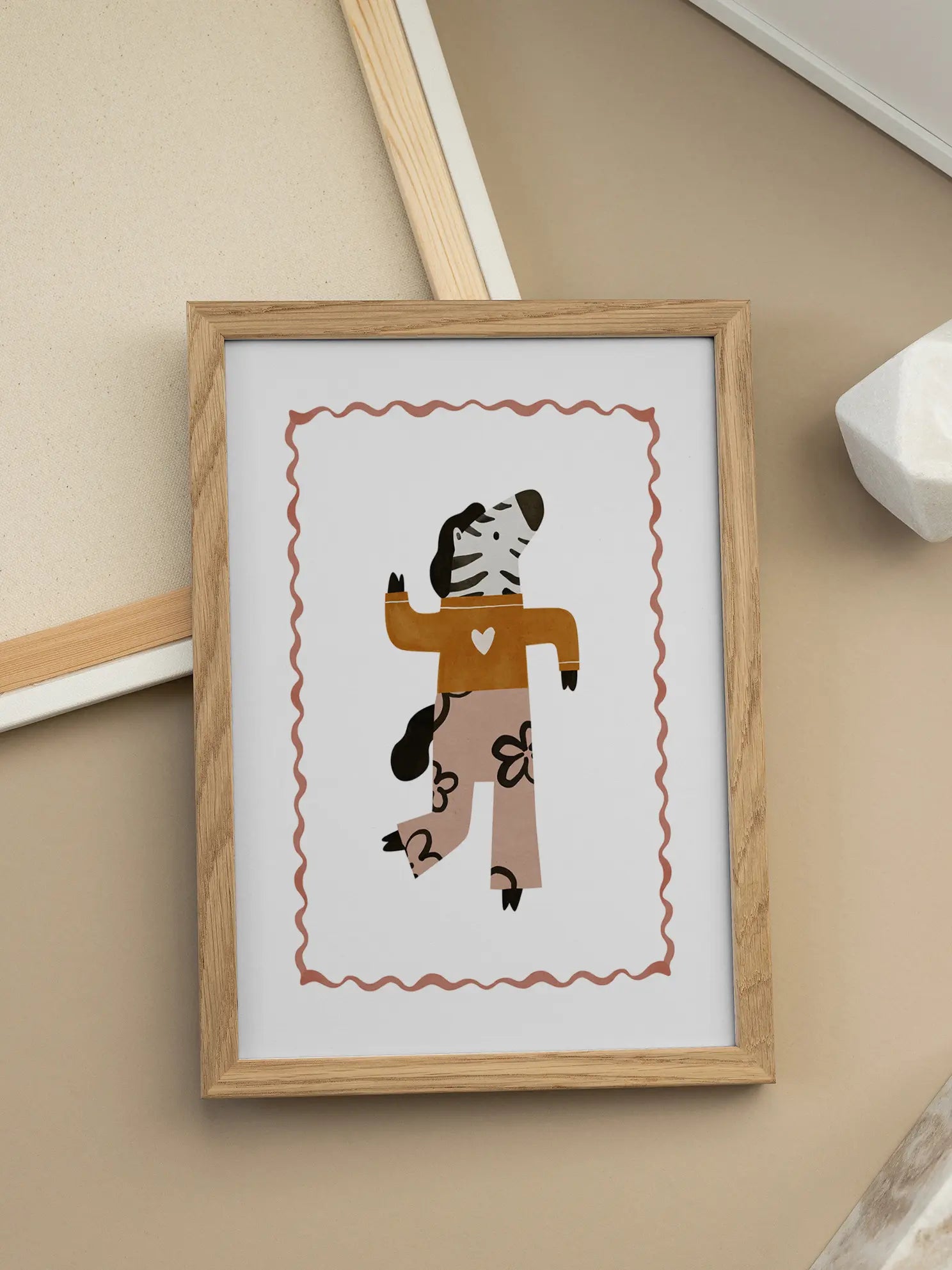 Dancing Zebra Poster