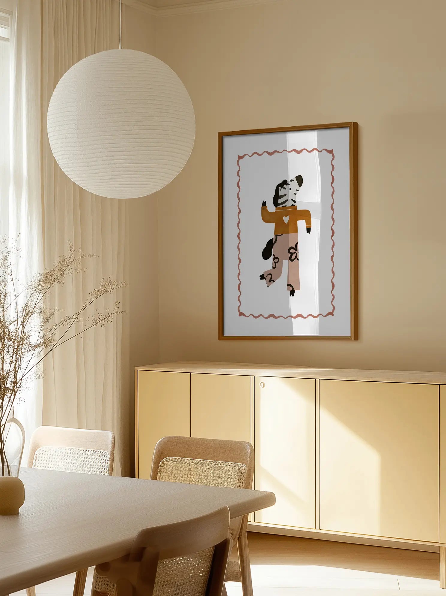 Dancing Zebra Poster