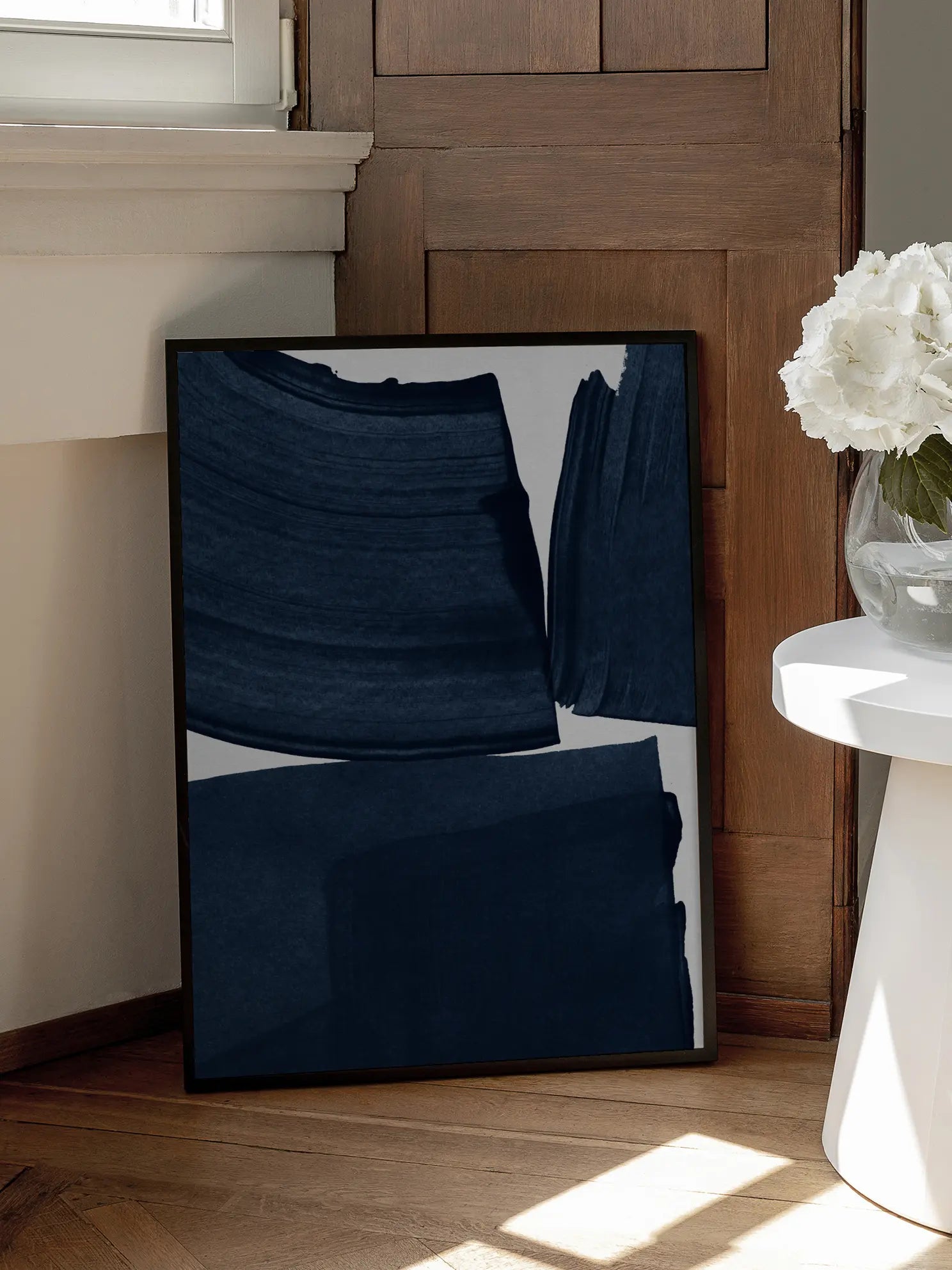 Dark Blue Strokes No1 Poster