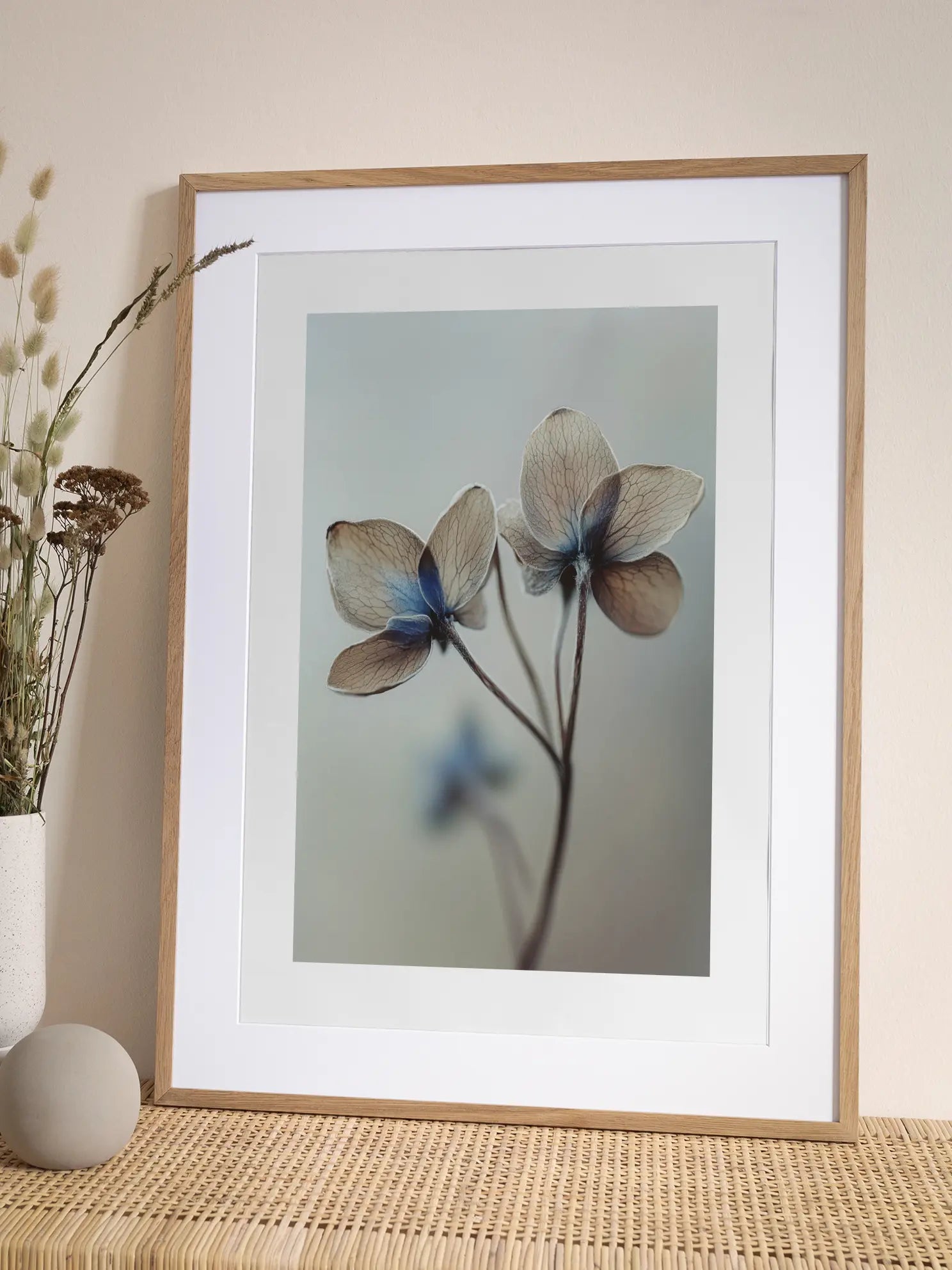 Delicate Blue Flower Poster
