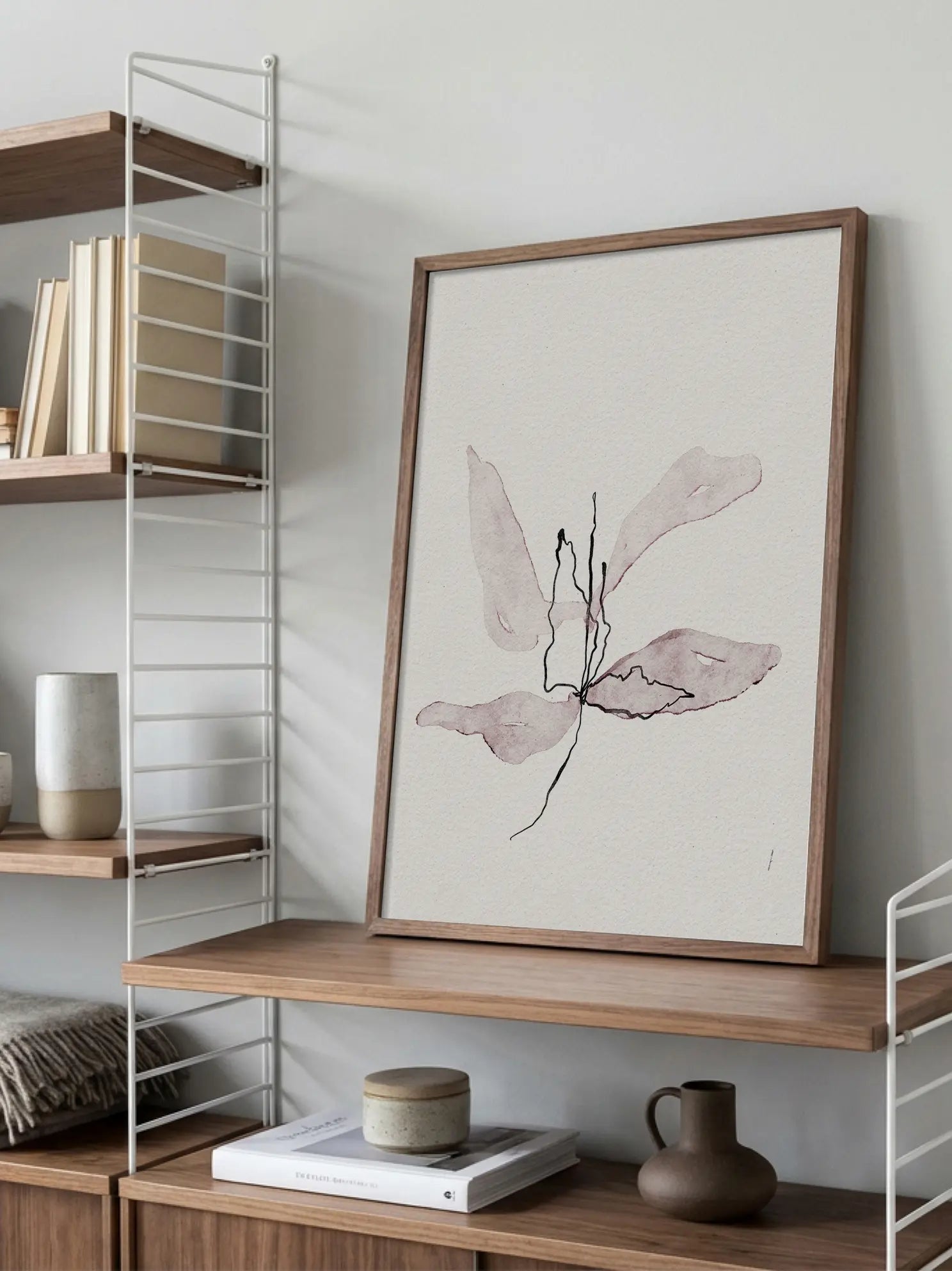 Delicate Petal Dance Poster