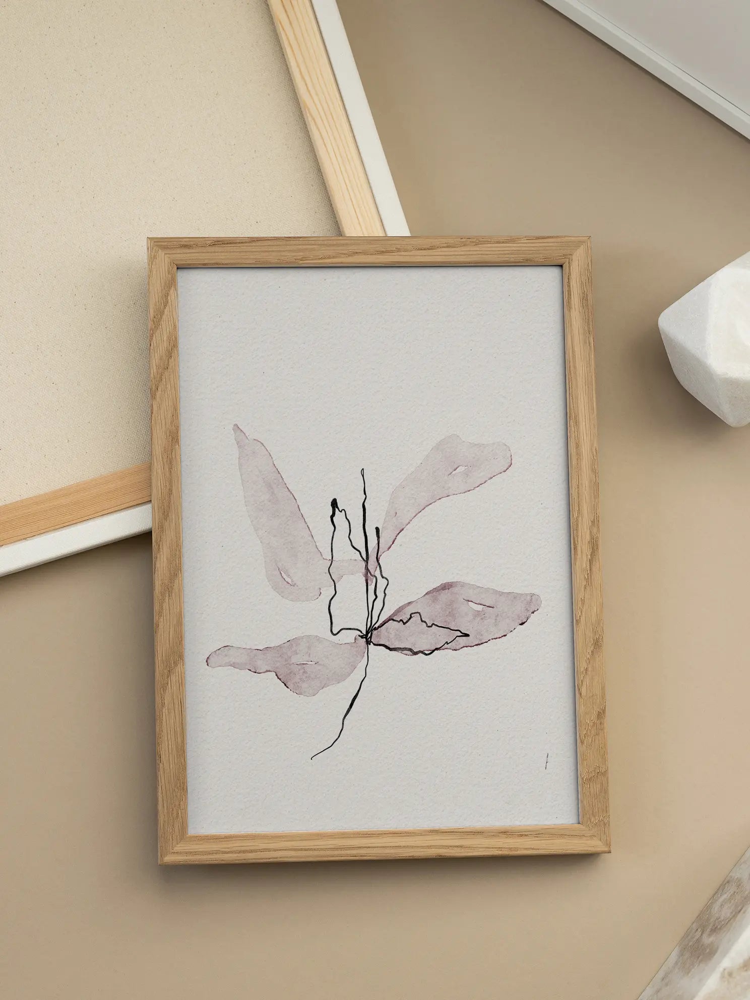 Delicate Petal Dance Poster