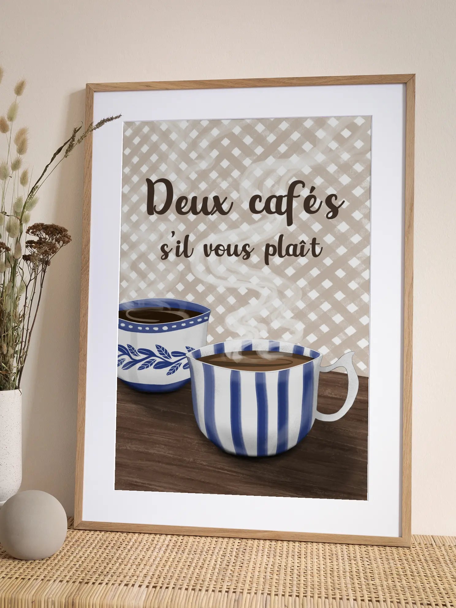 Deux Cafés Poster