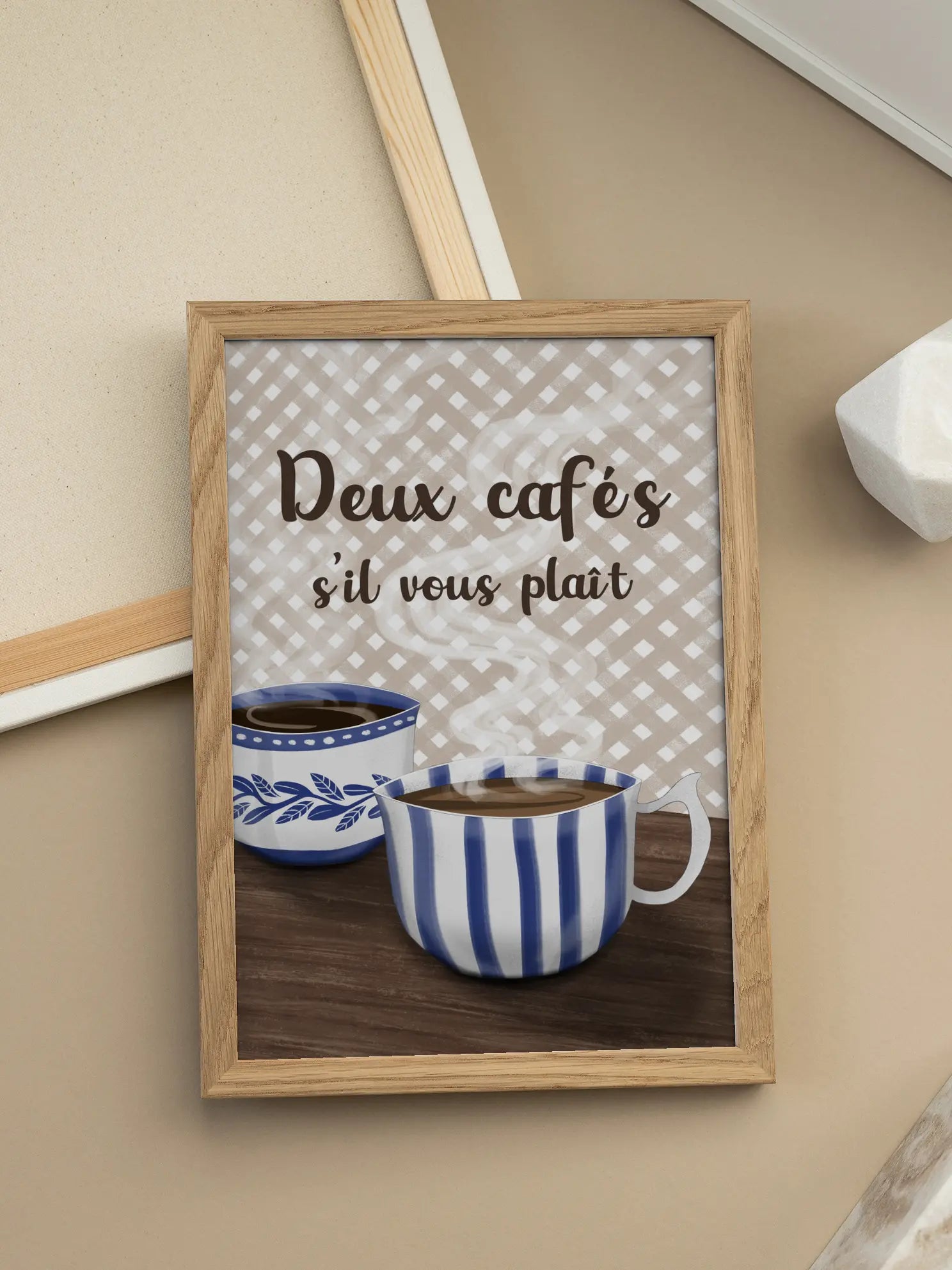 Deux Cafés Poster