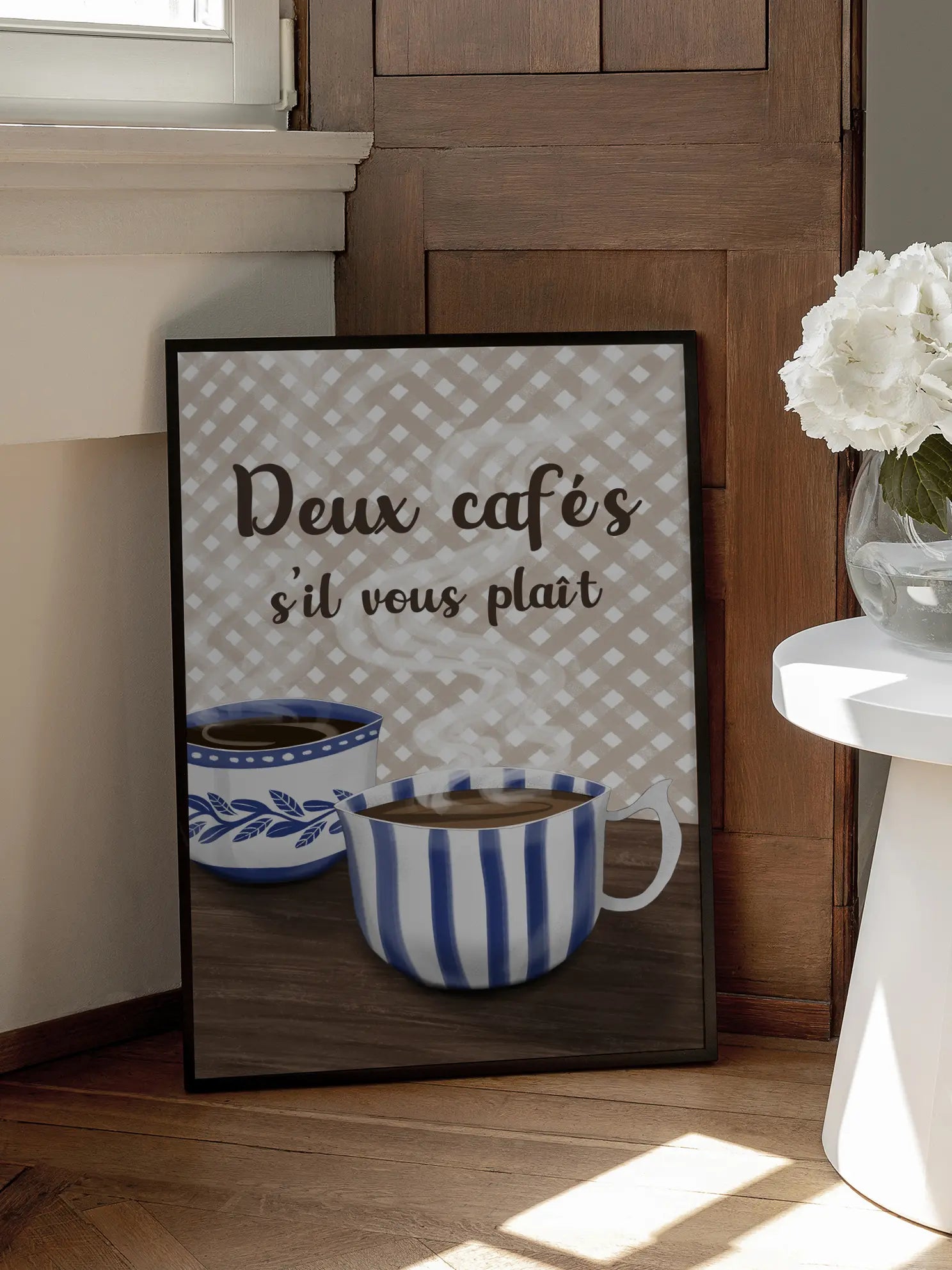 Deux Cafés Poster
