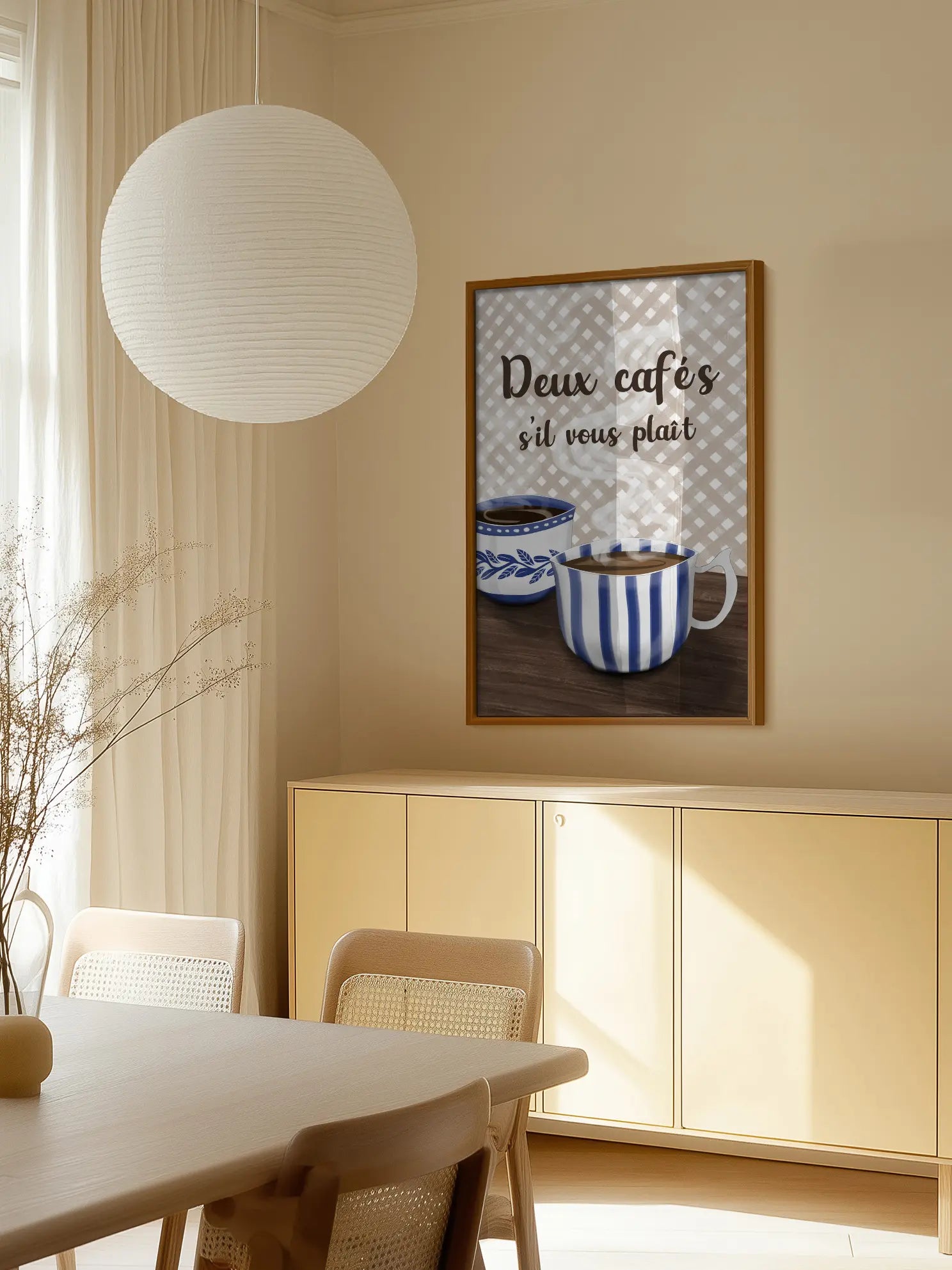 Deux Cafés Poster