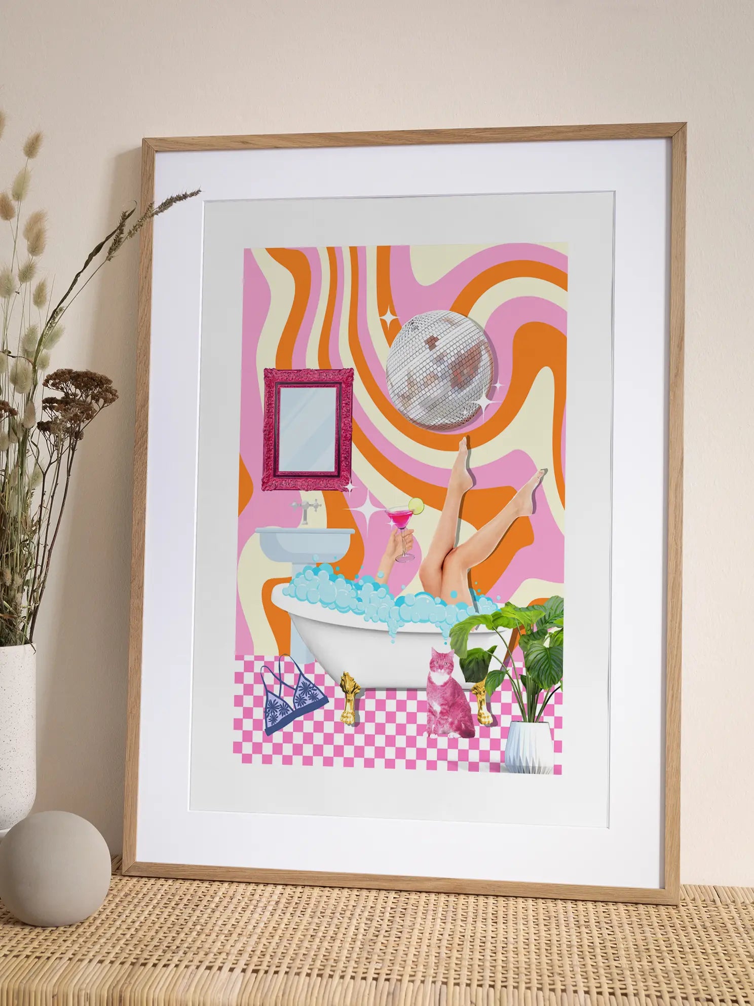 Disco Bath Poster