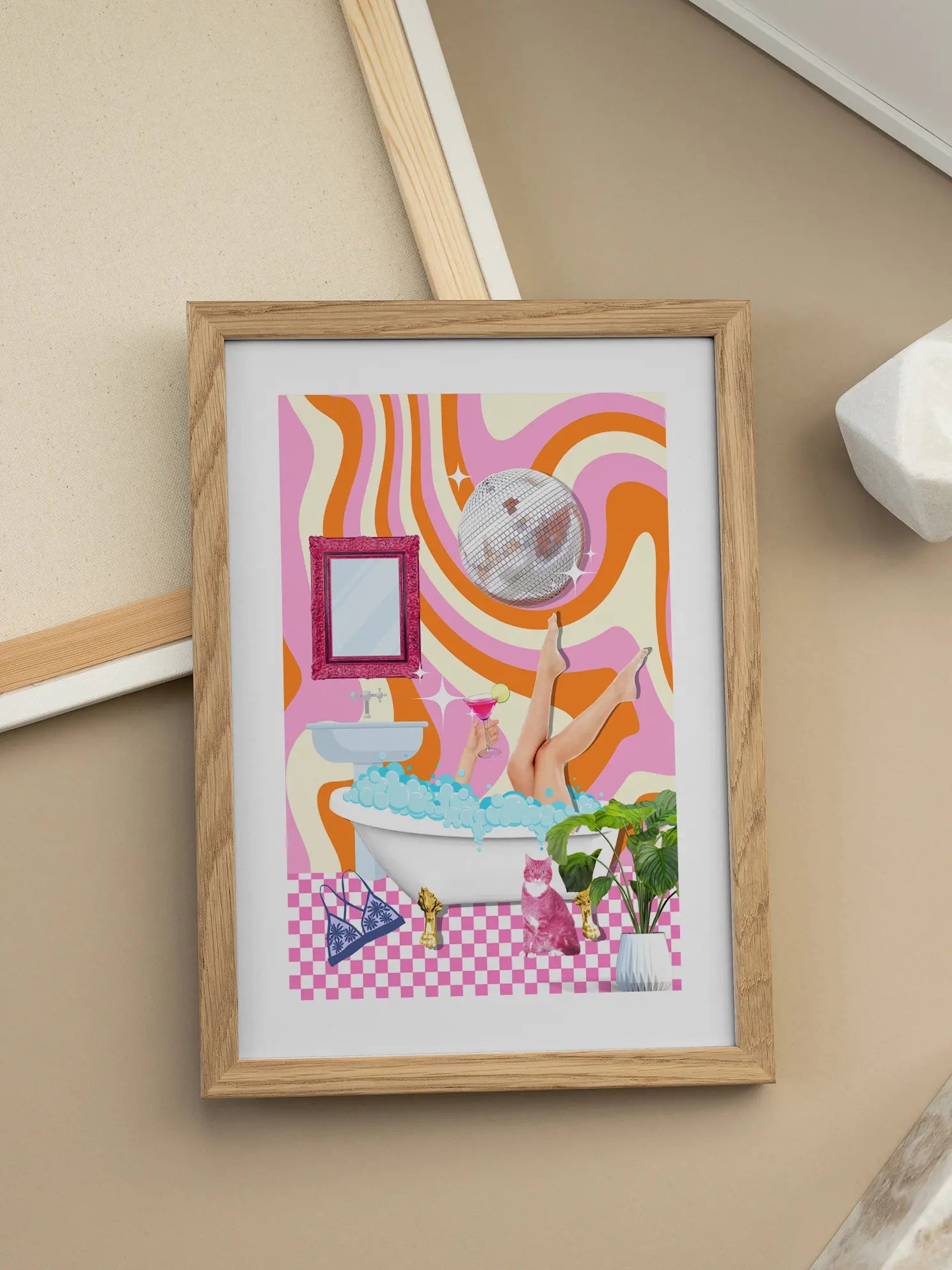 Disco Bath Poster