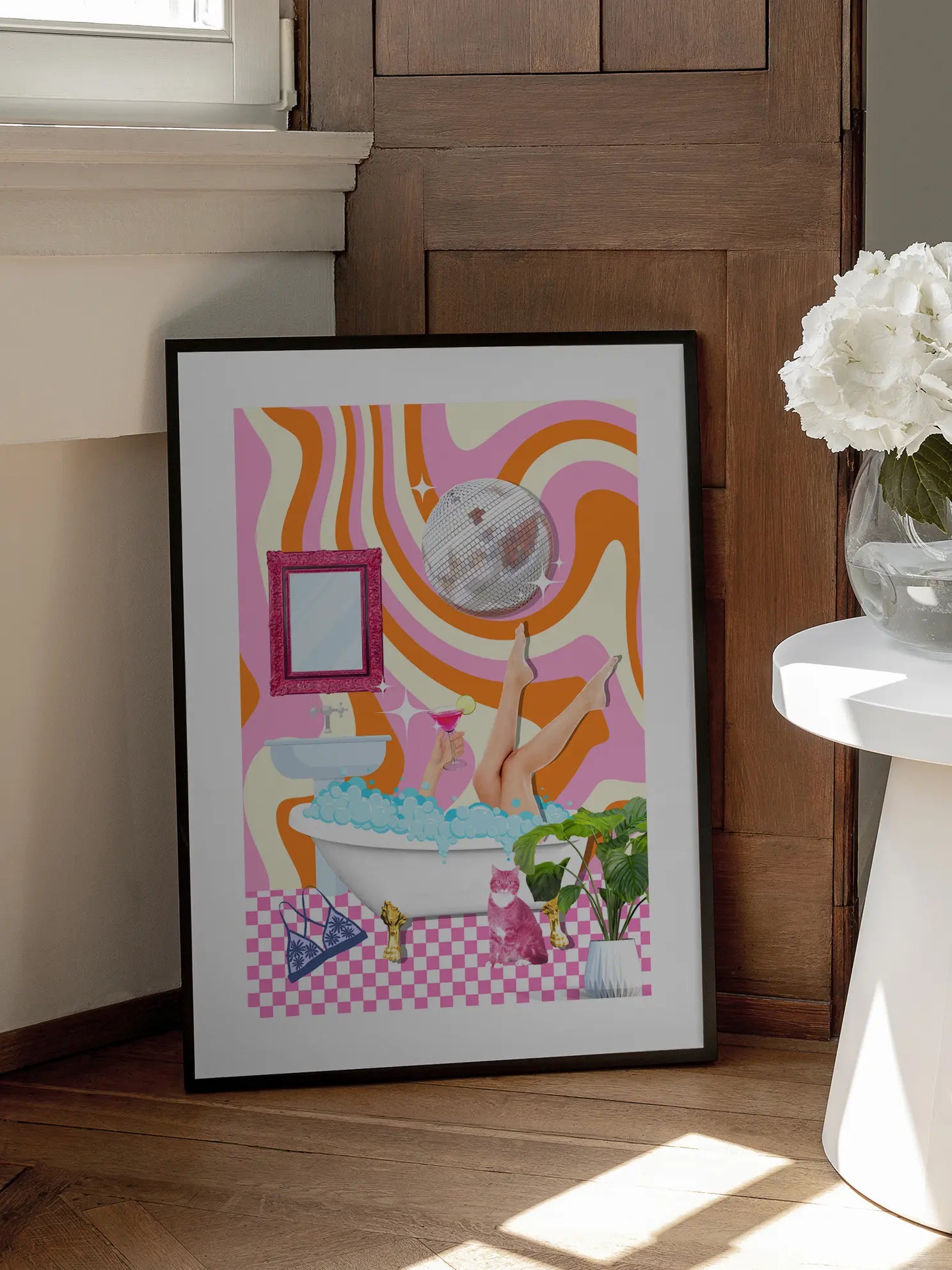 Disco Bath Poster
