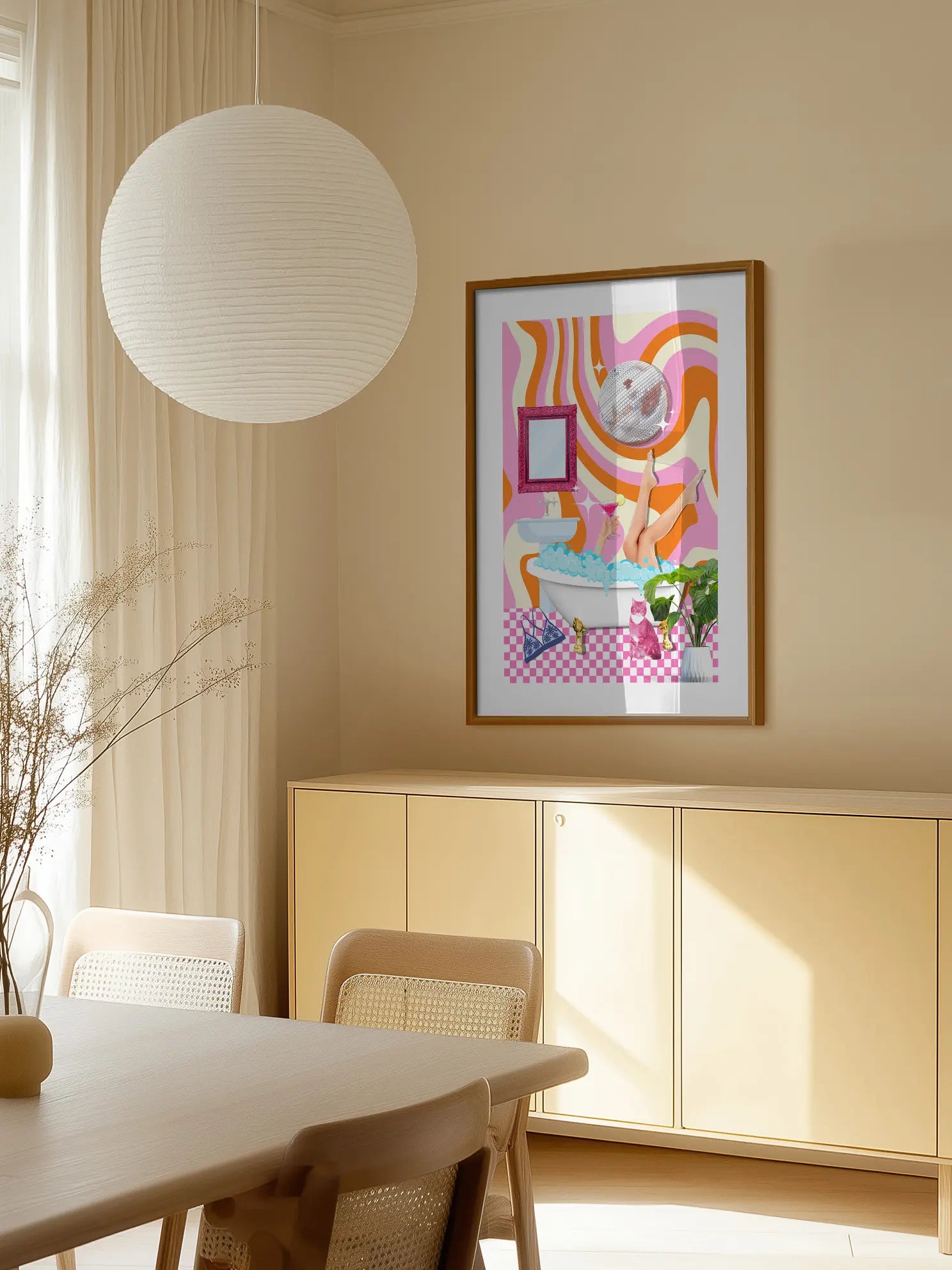 Disco Bath Poster