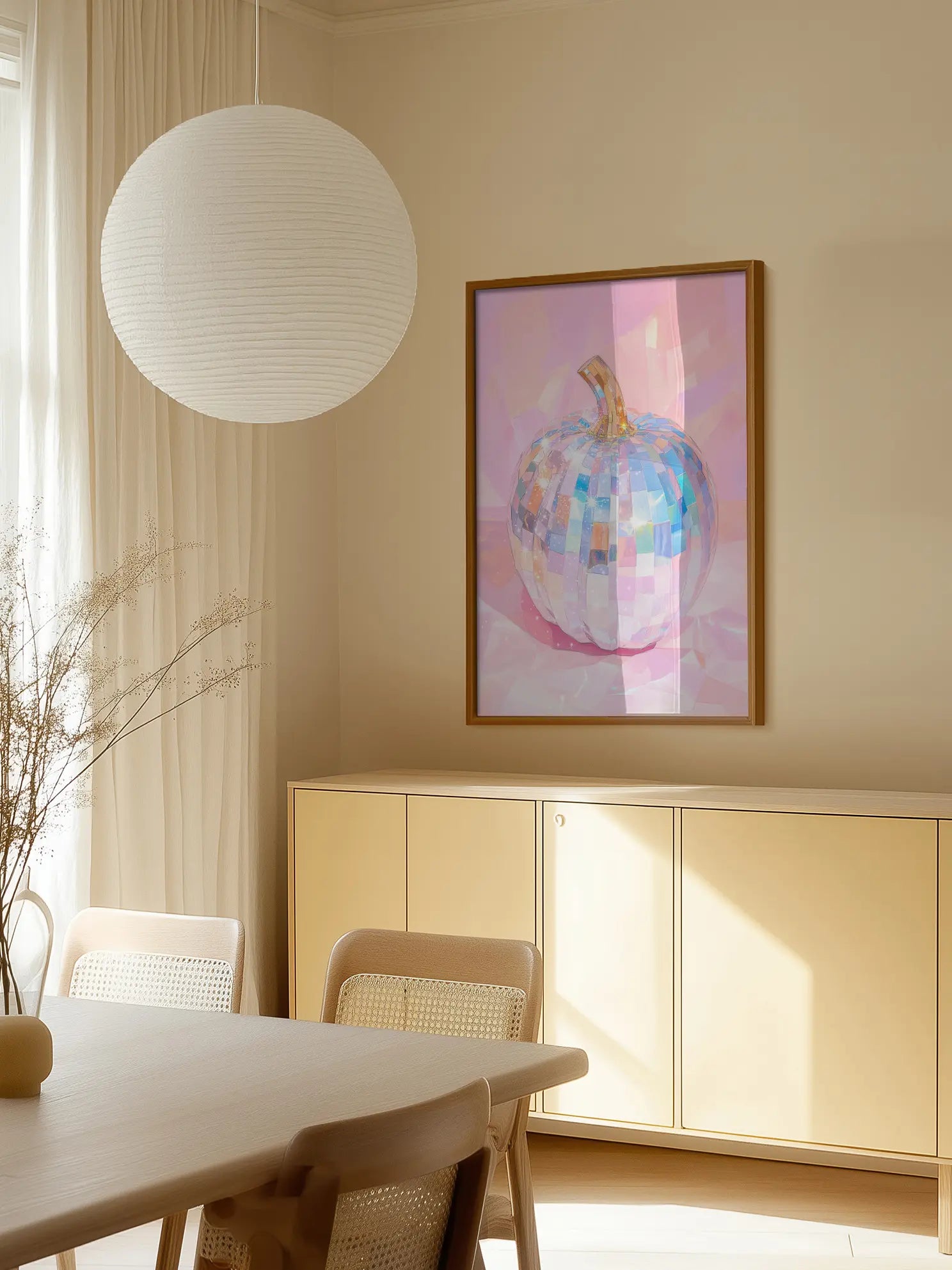 Disco Pumpkin Poster
