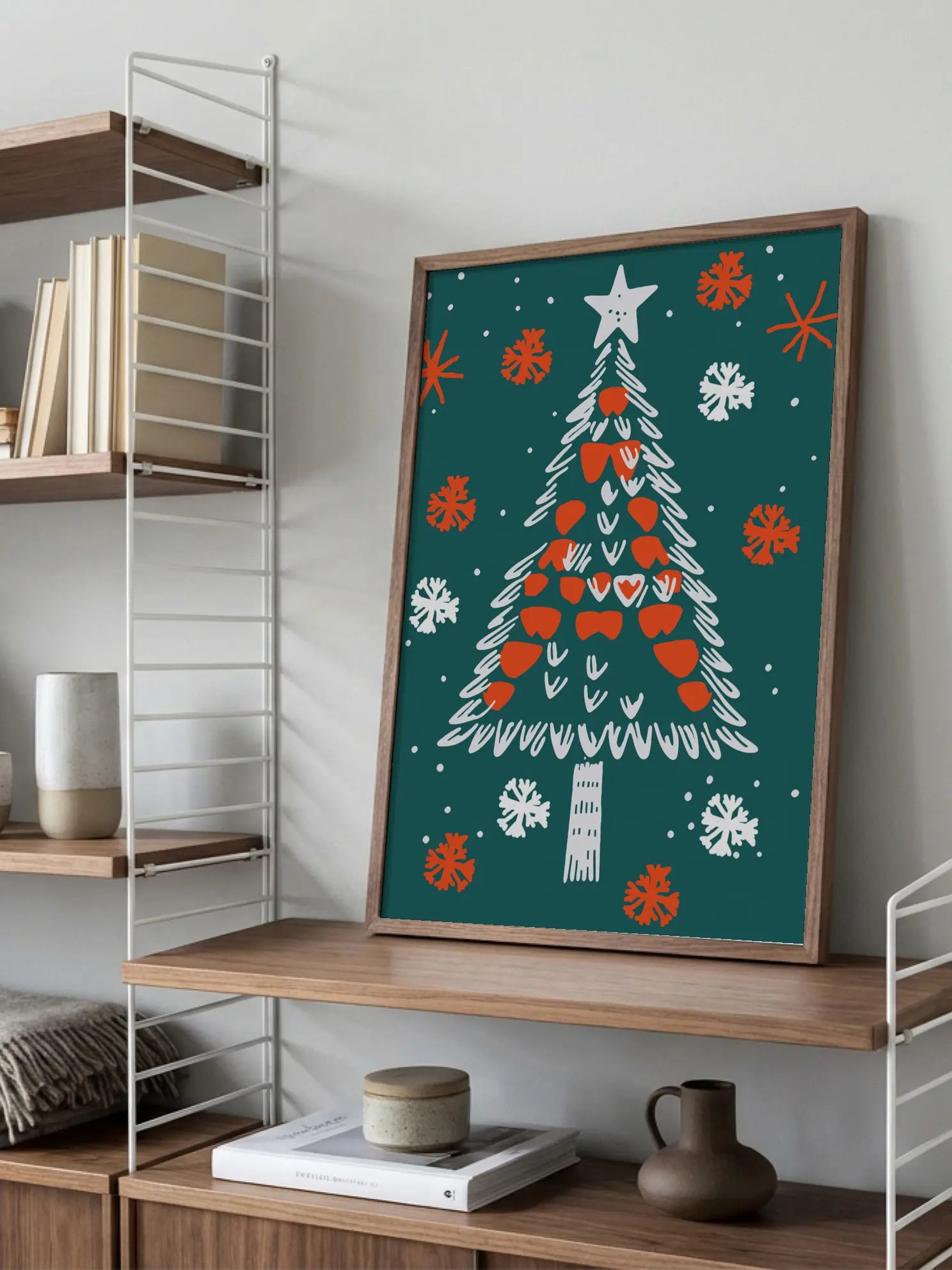 Doodle Christmas Tree Poster