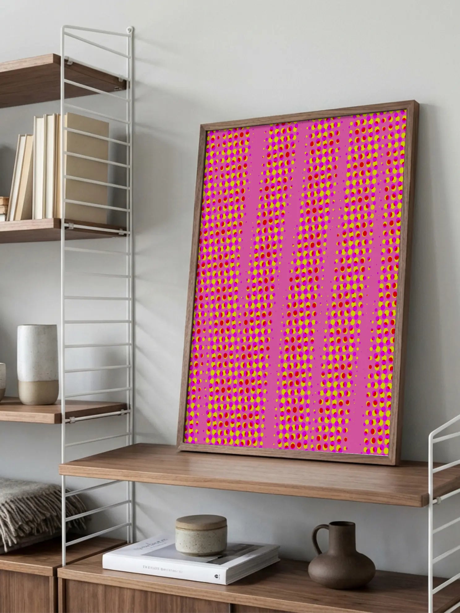 Dots on Pink Poster