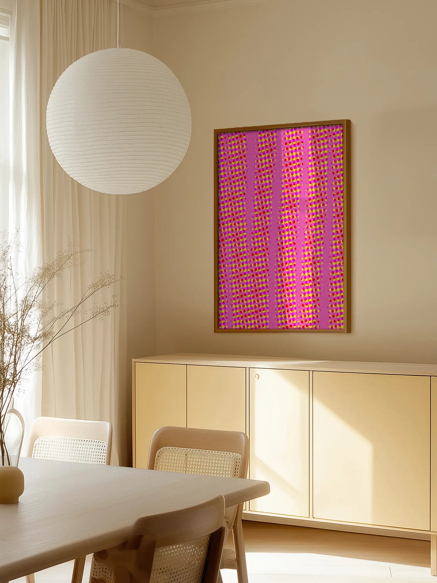 Dots on Pink Poster