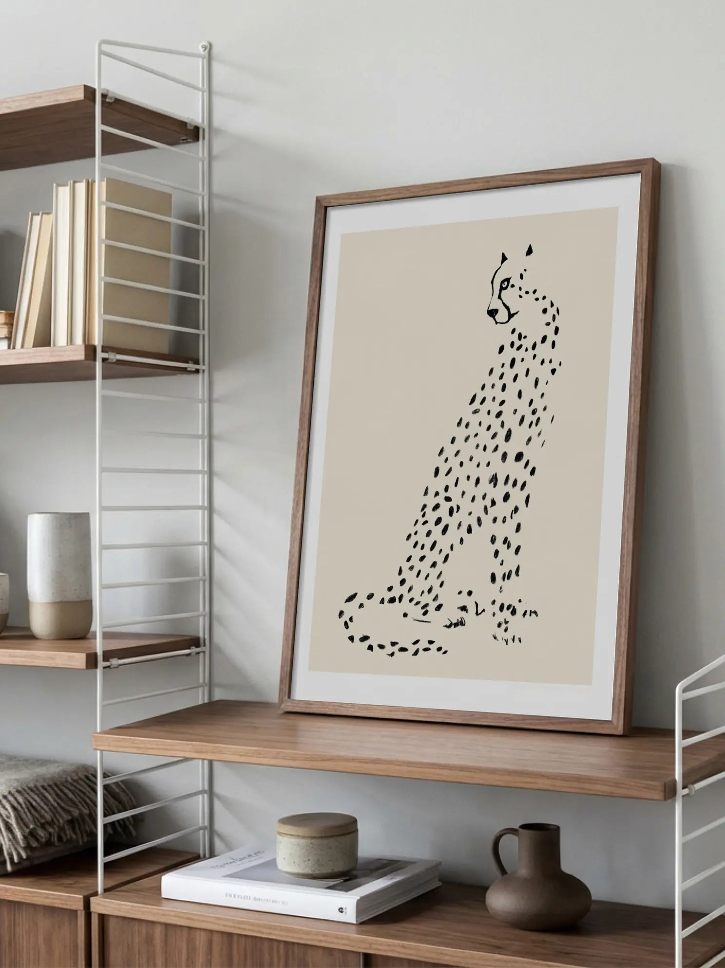 Dotted Leopard Poster