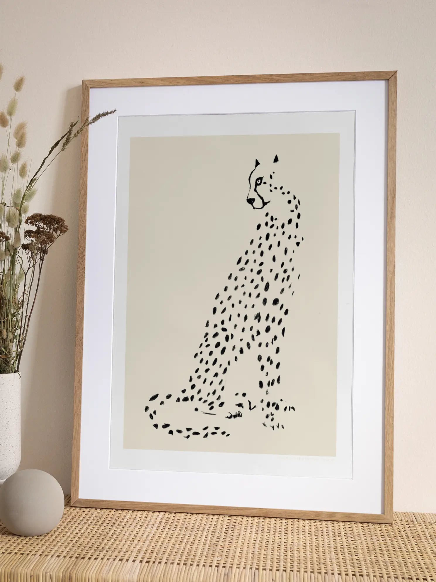 Dotted Leopard Poster