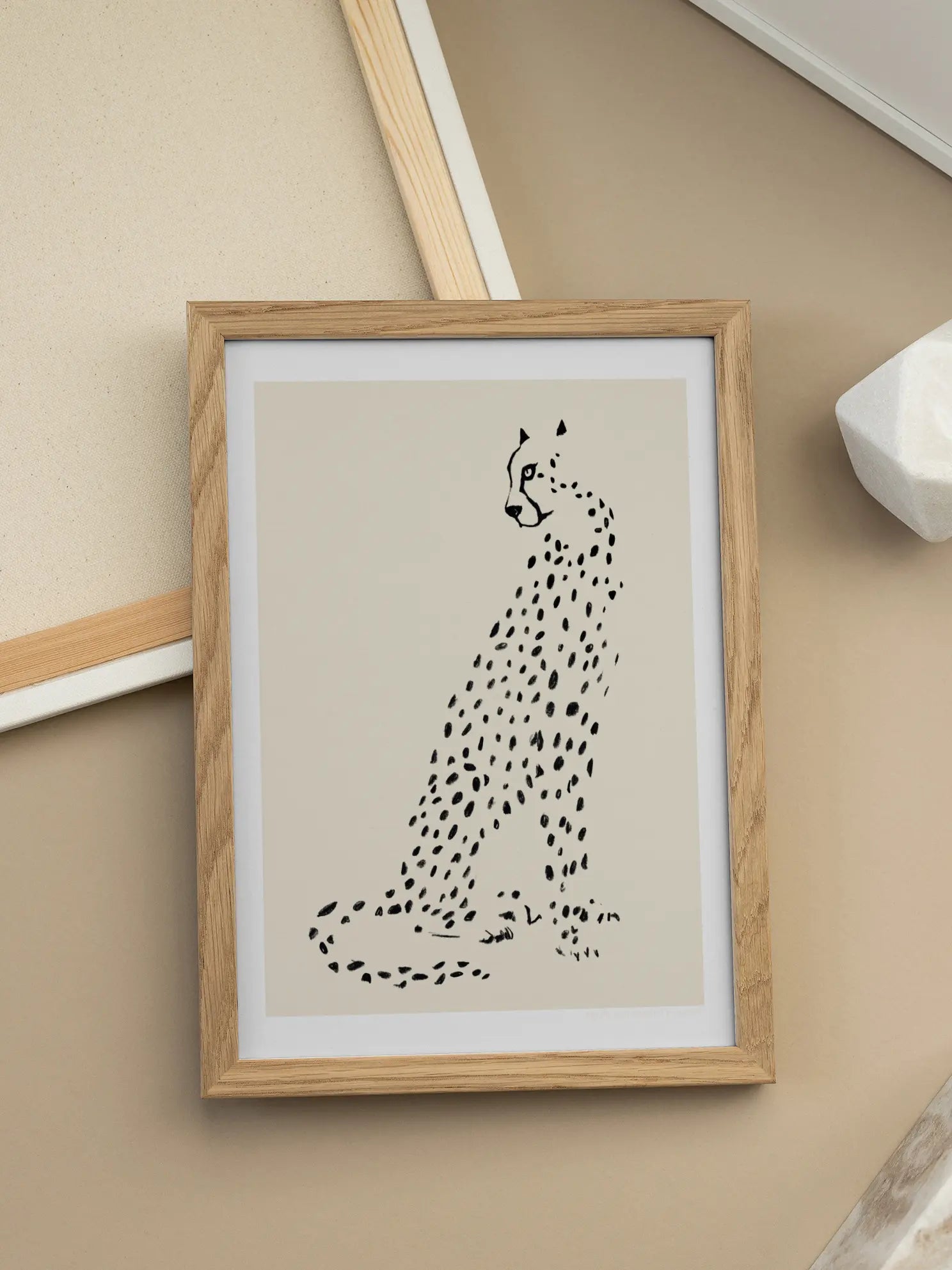 Dotted Leopard Poster