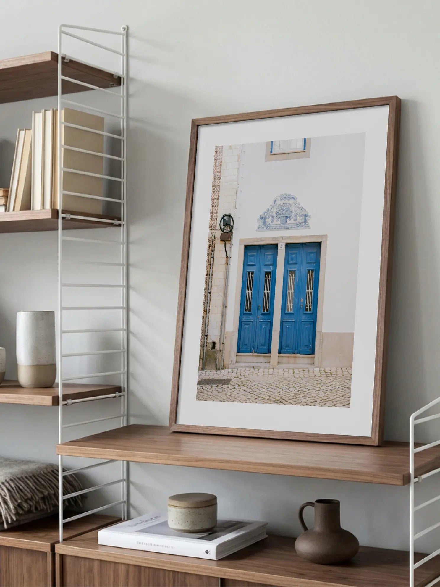 Double Blue Door Poster