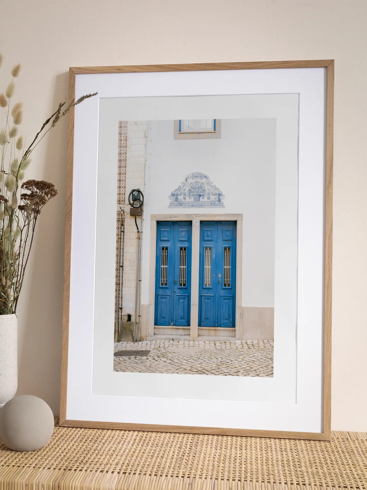 Double Blue Door Poster