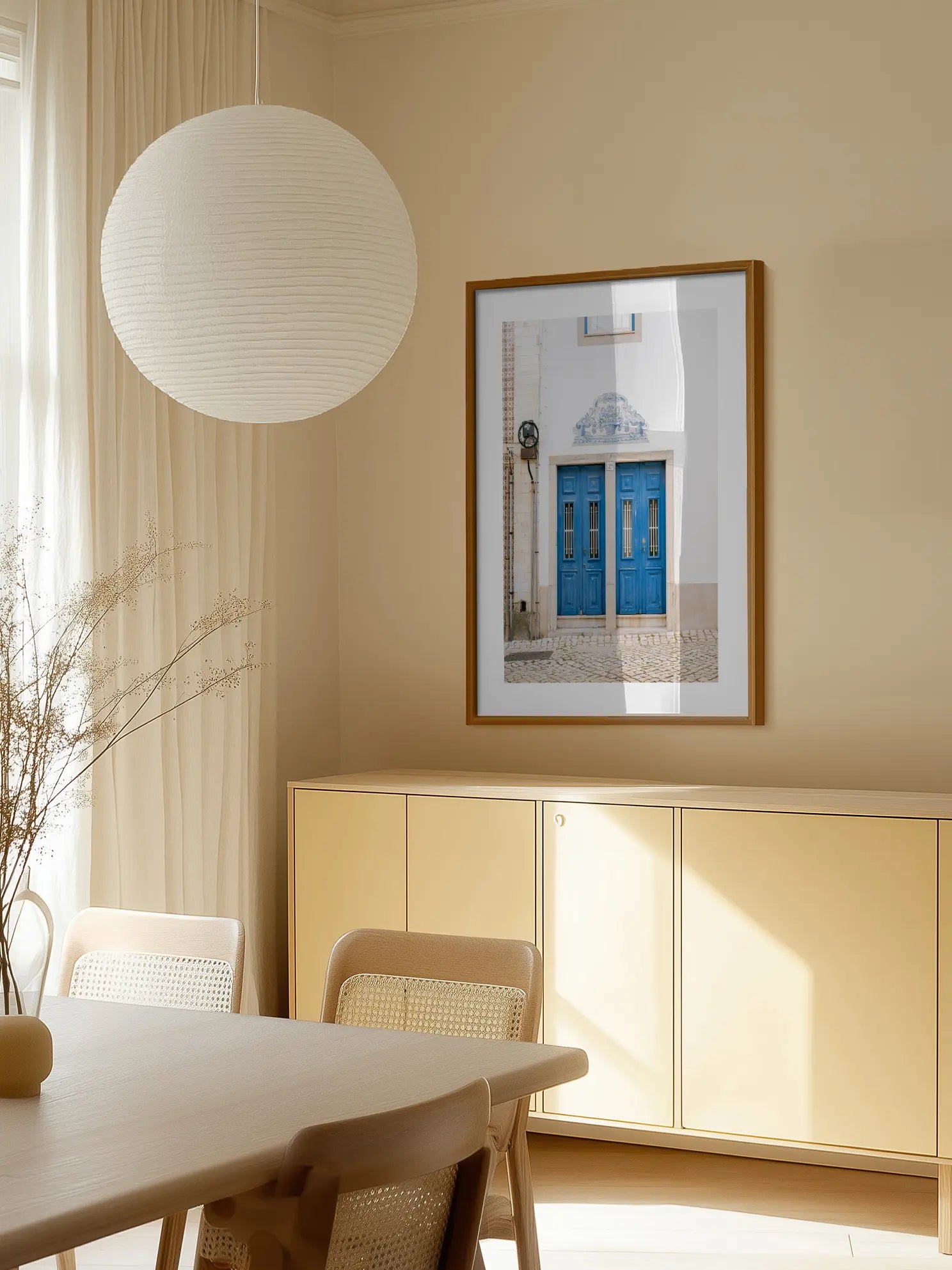 Double Blue Door Poster