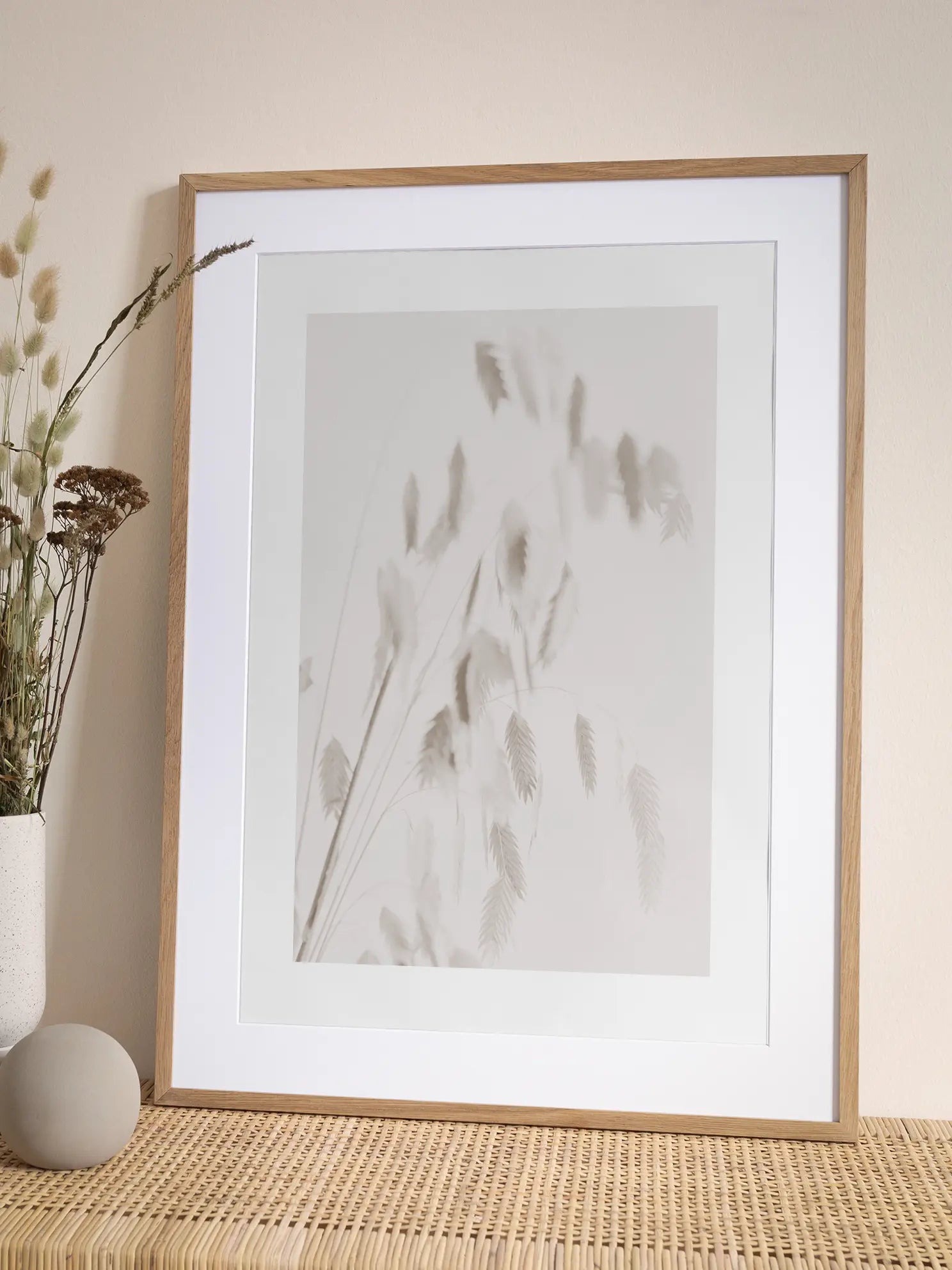 Dried Grass Pink Poster