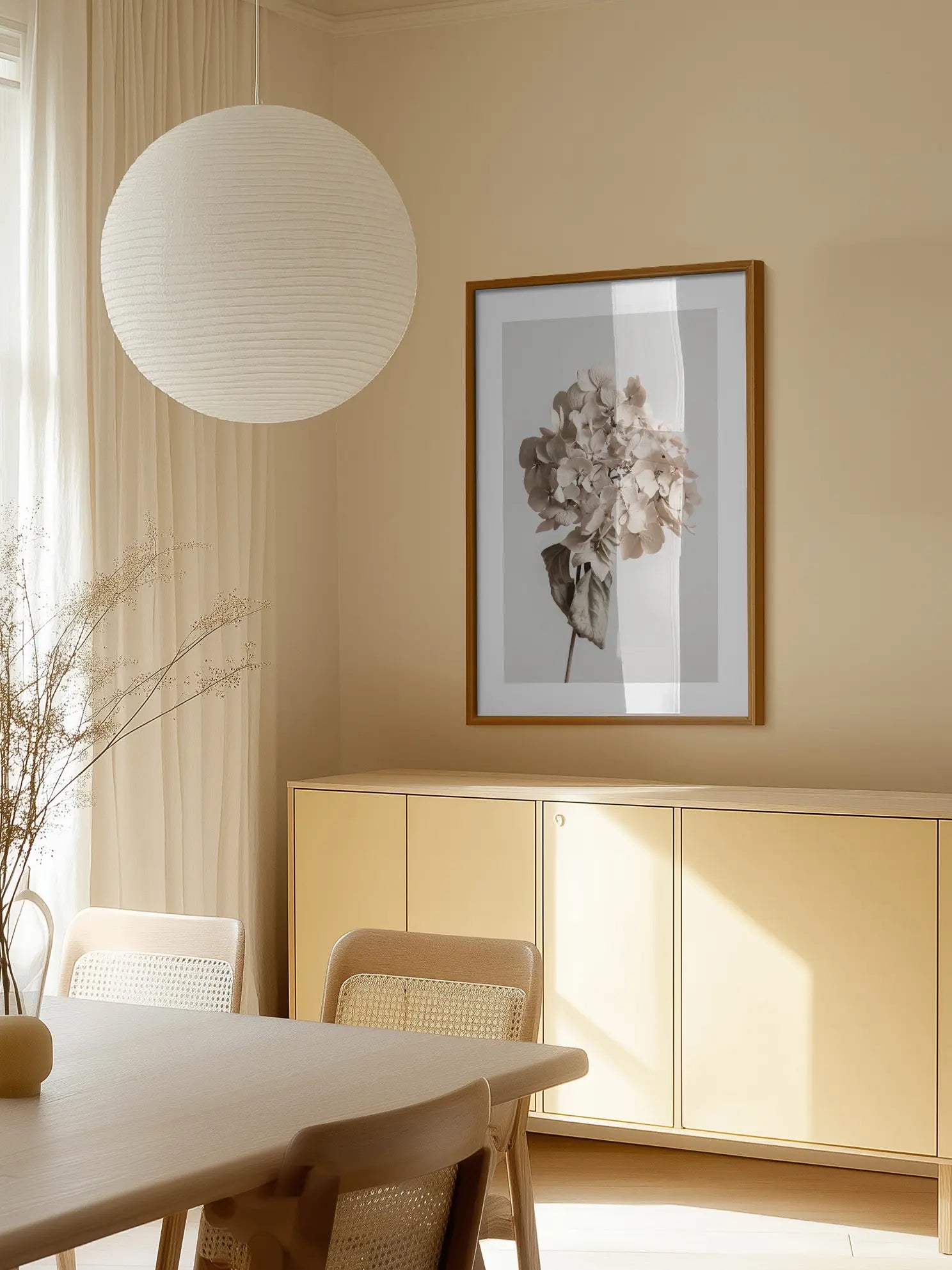 Dried Hydrangea Poster