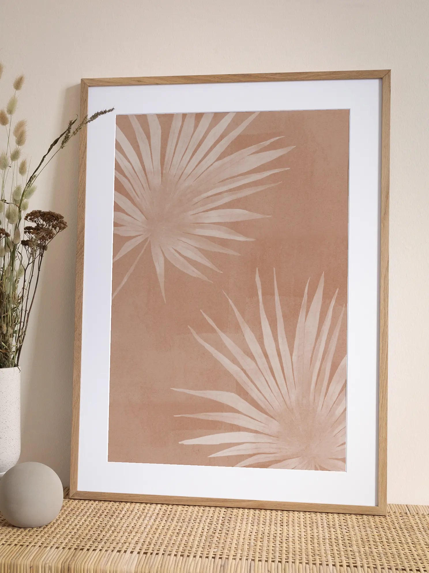 Dusty Pink Palm Poster