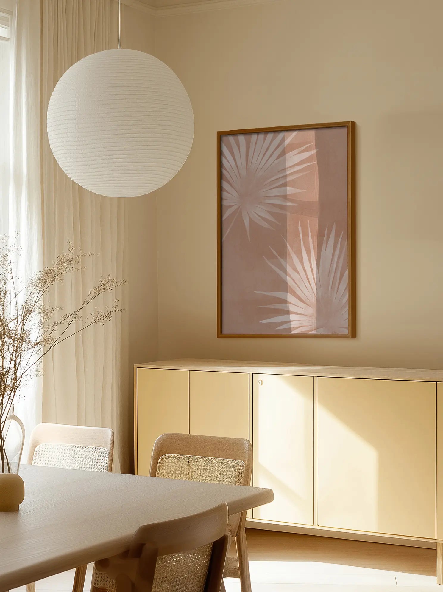 Dusty Pink Palm Poster
