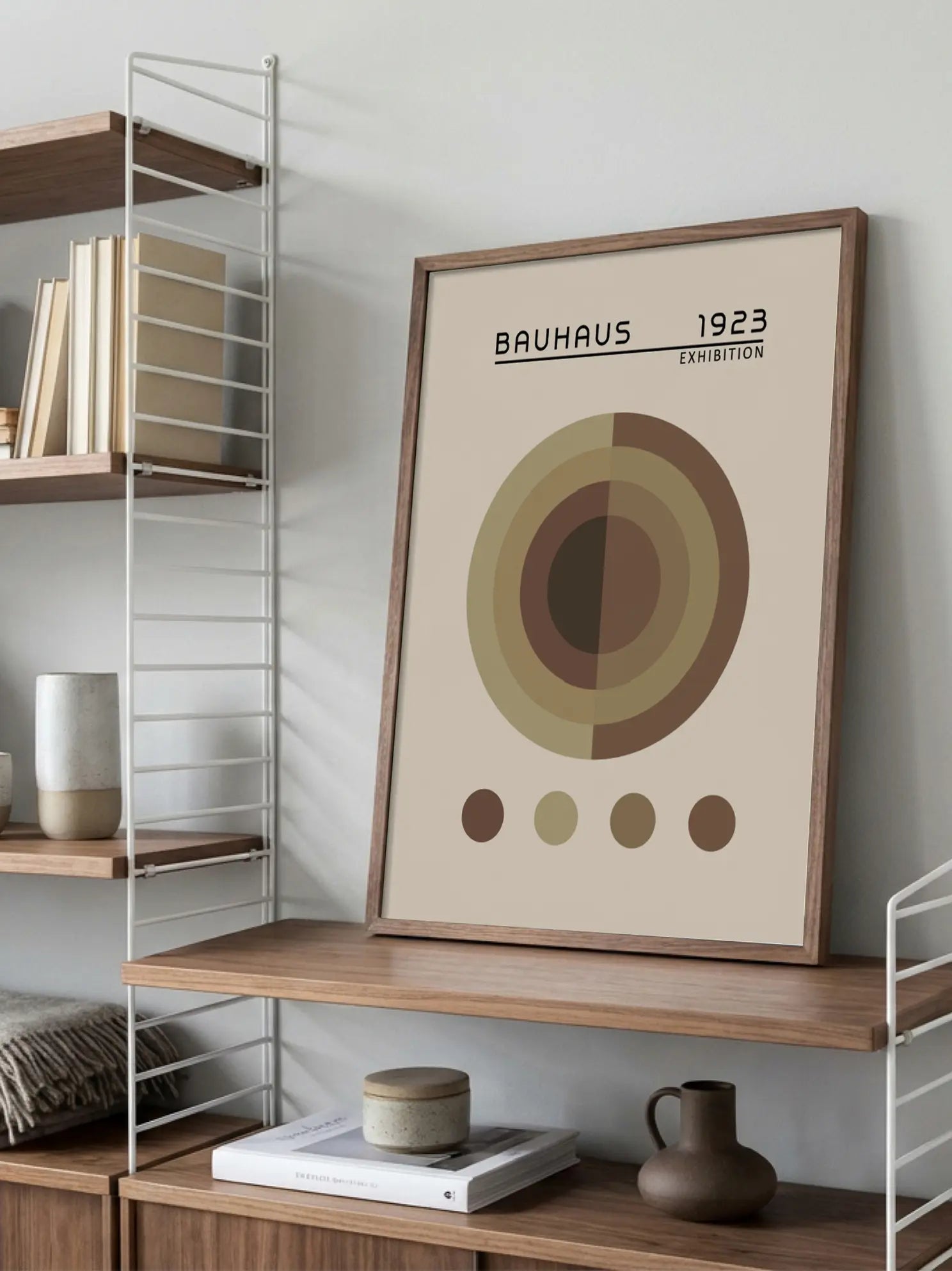 Earth Tones — Bauhaus 1923 Poster