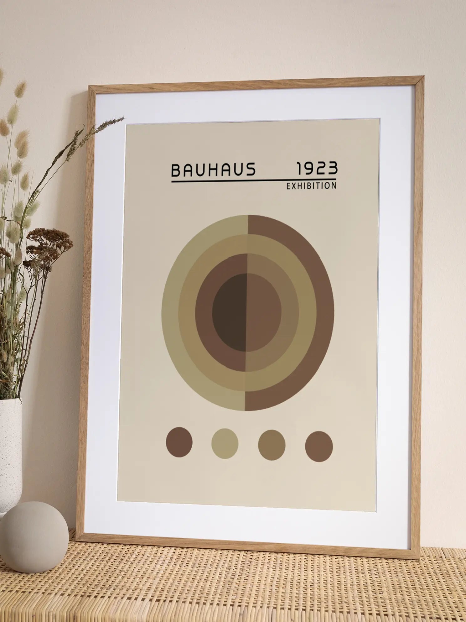 Earth Tones — Bauhaus 1923 Poster