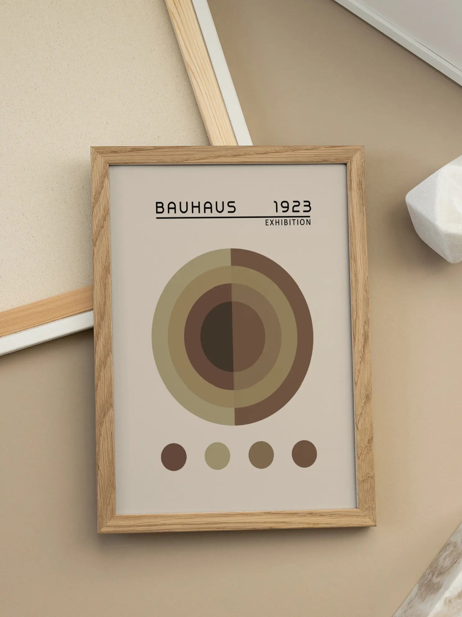 Earth Tones — Bauhaus 1923 Poster
