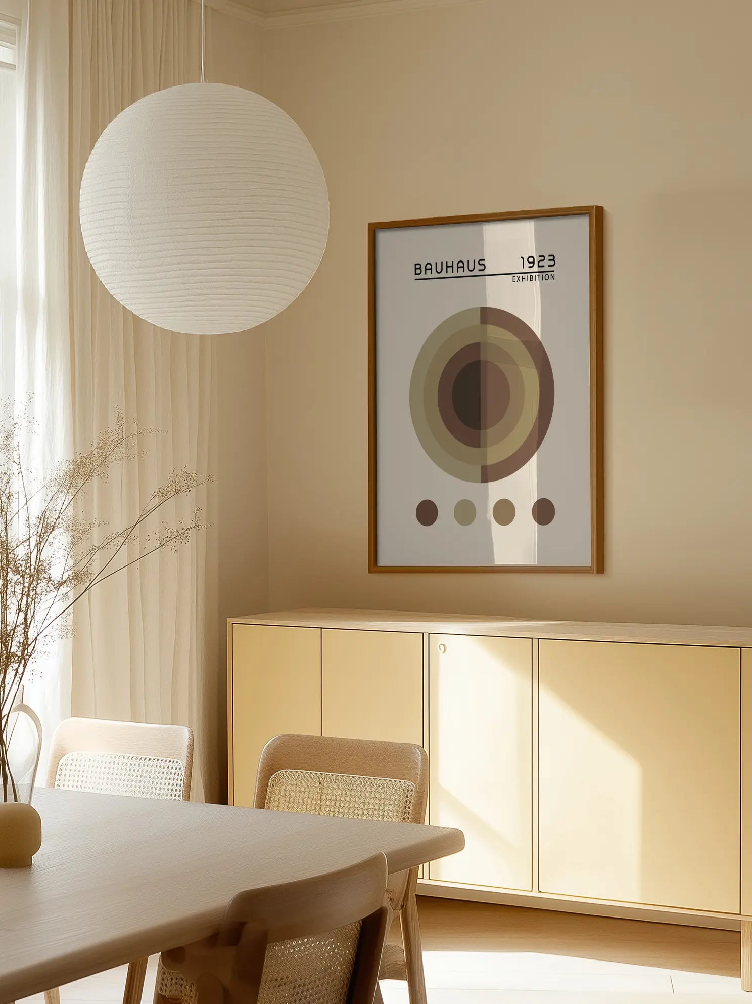 Earth Tones — Bauhaus 1923 Poster