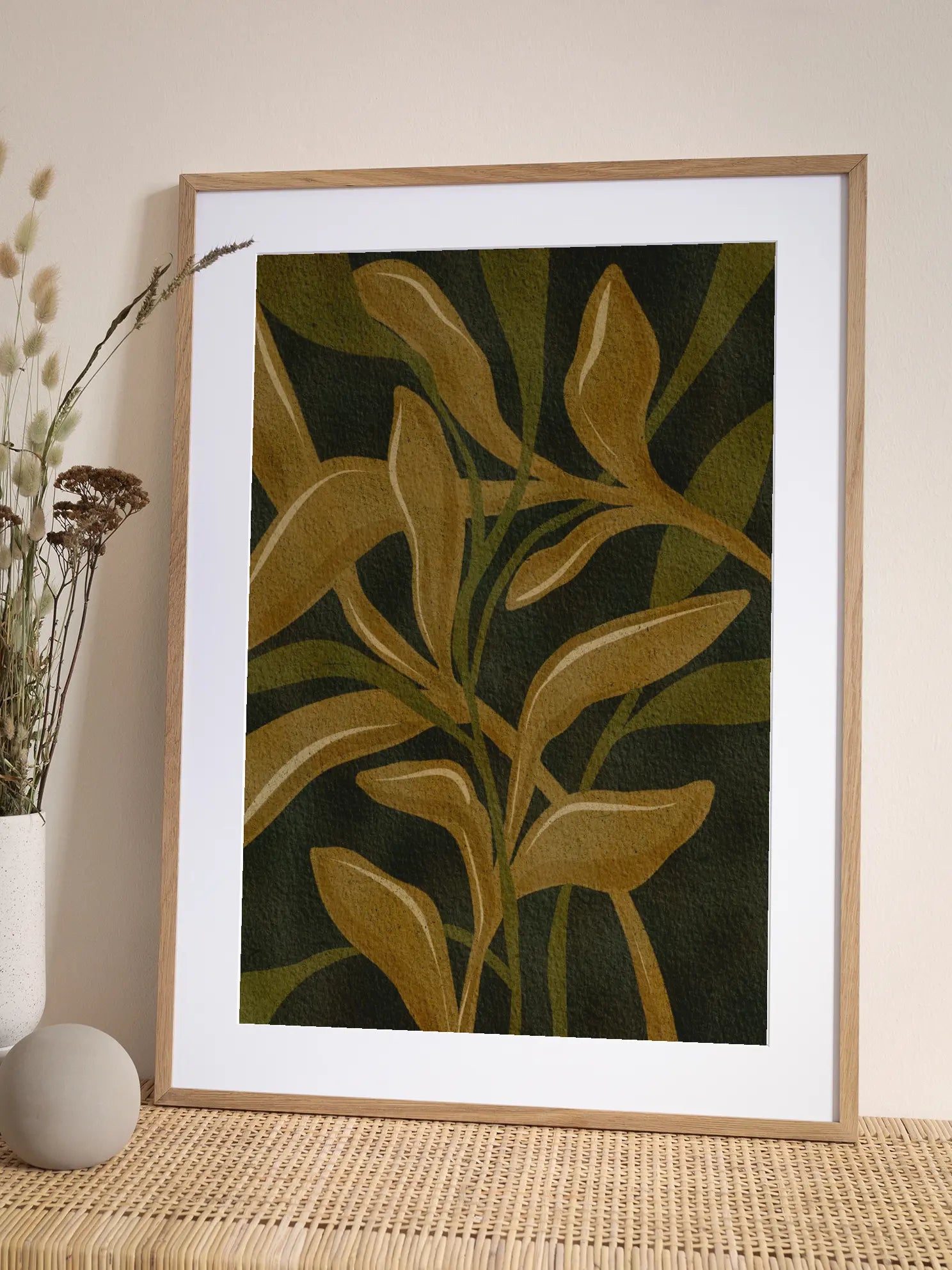 Earthen Foliage Poster