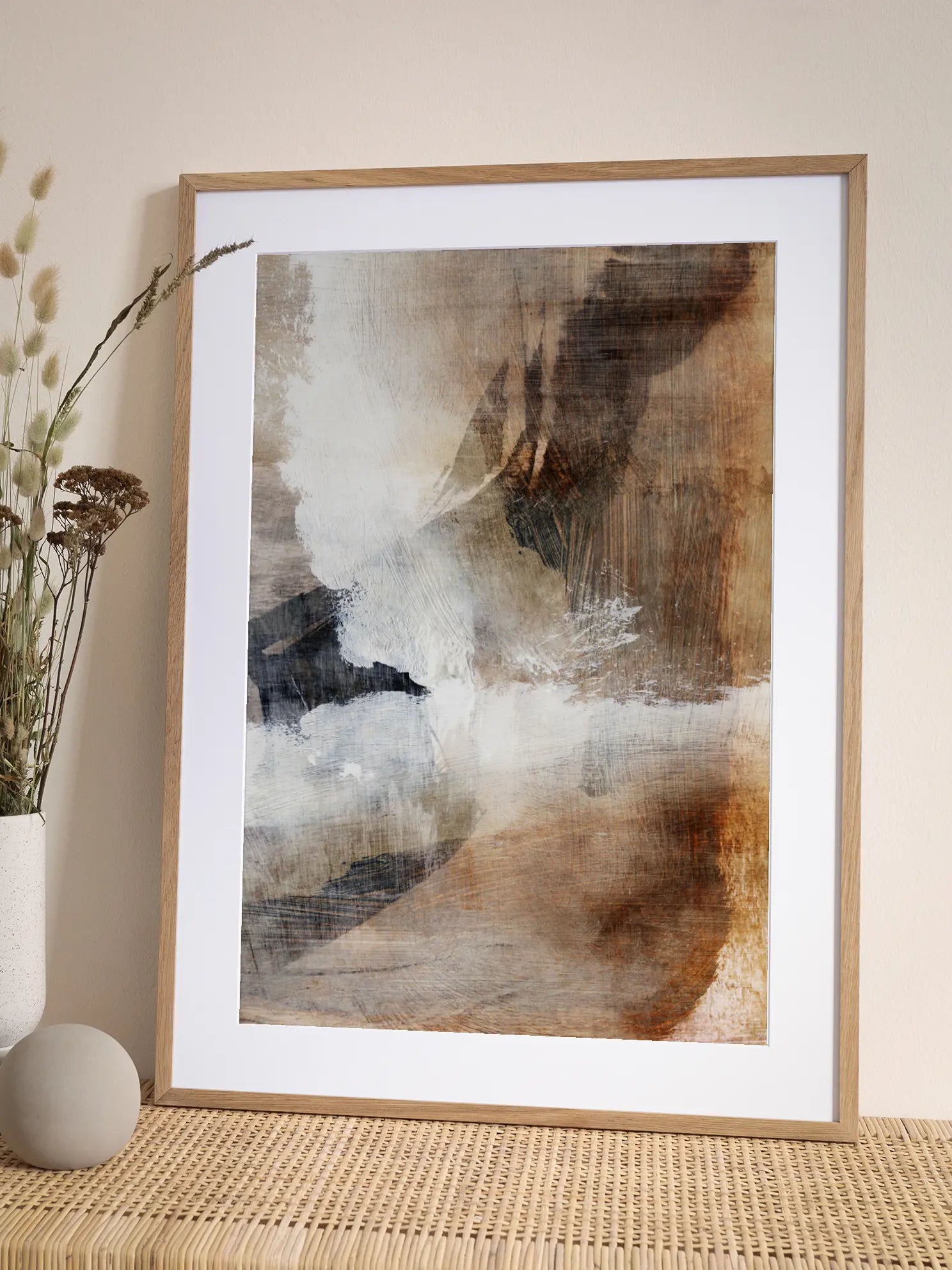 Earthy Abstract Poster