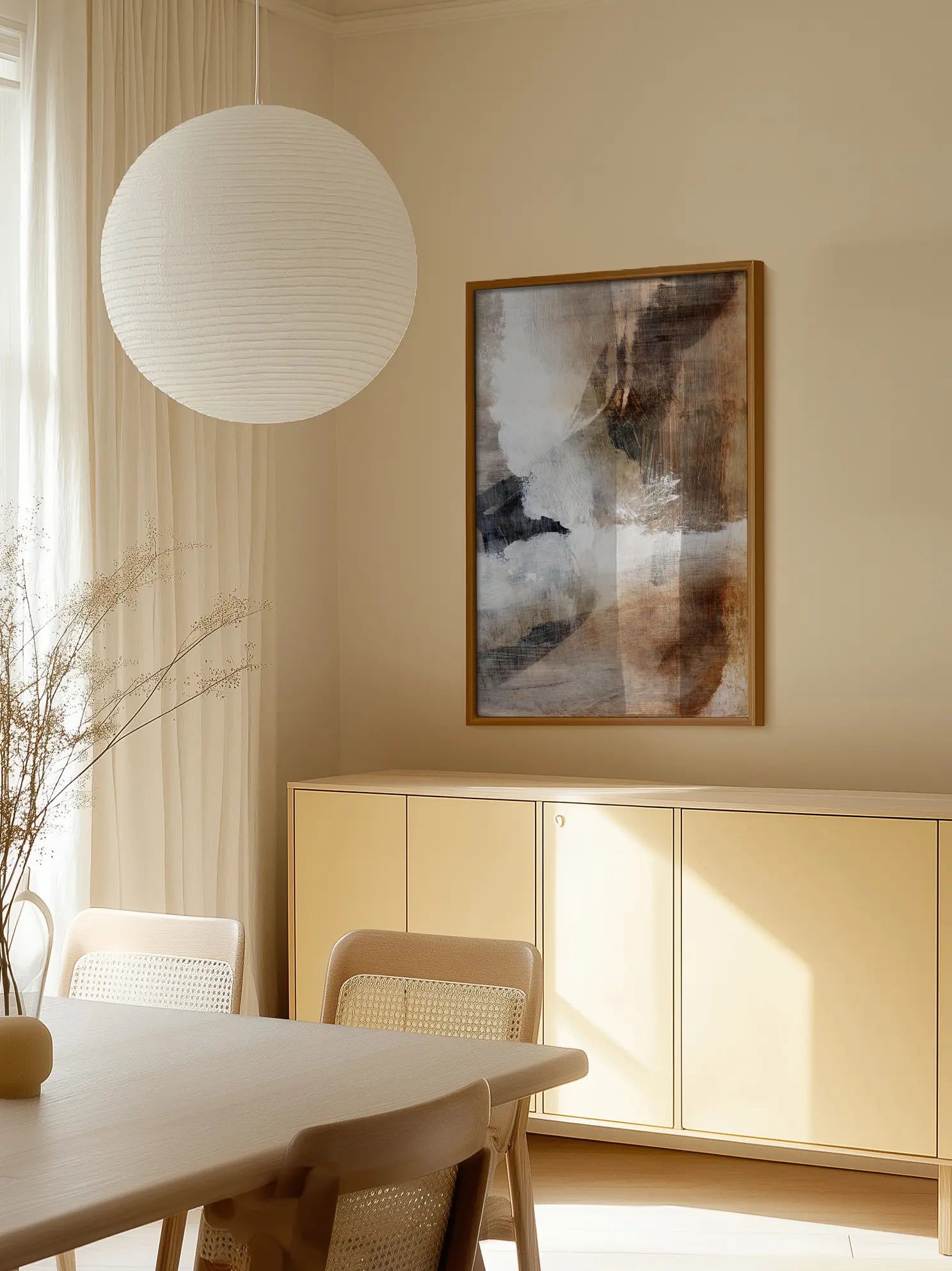 Earthy Abstract Poster