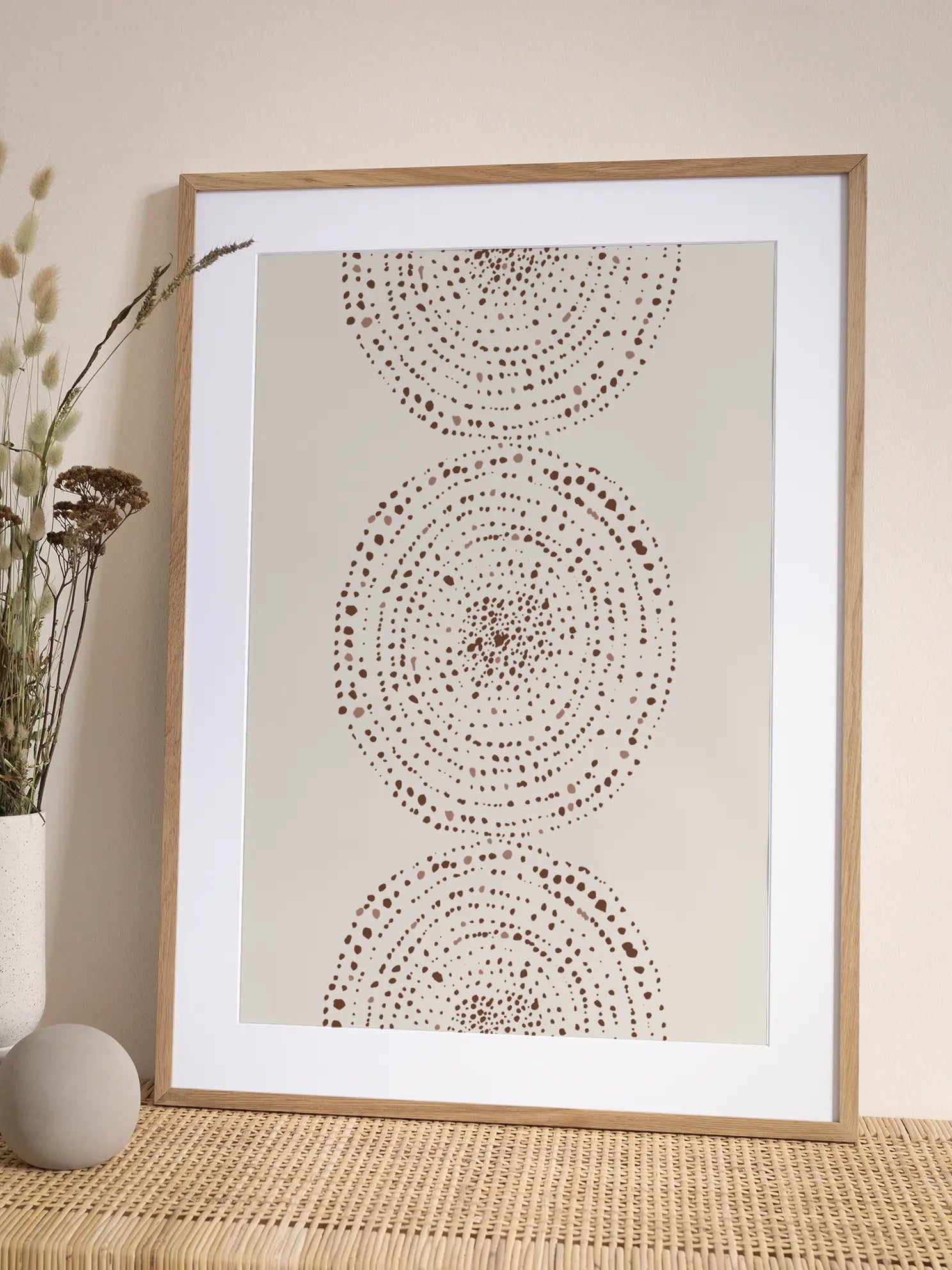 Earthy Dots Poster