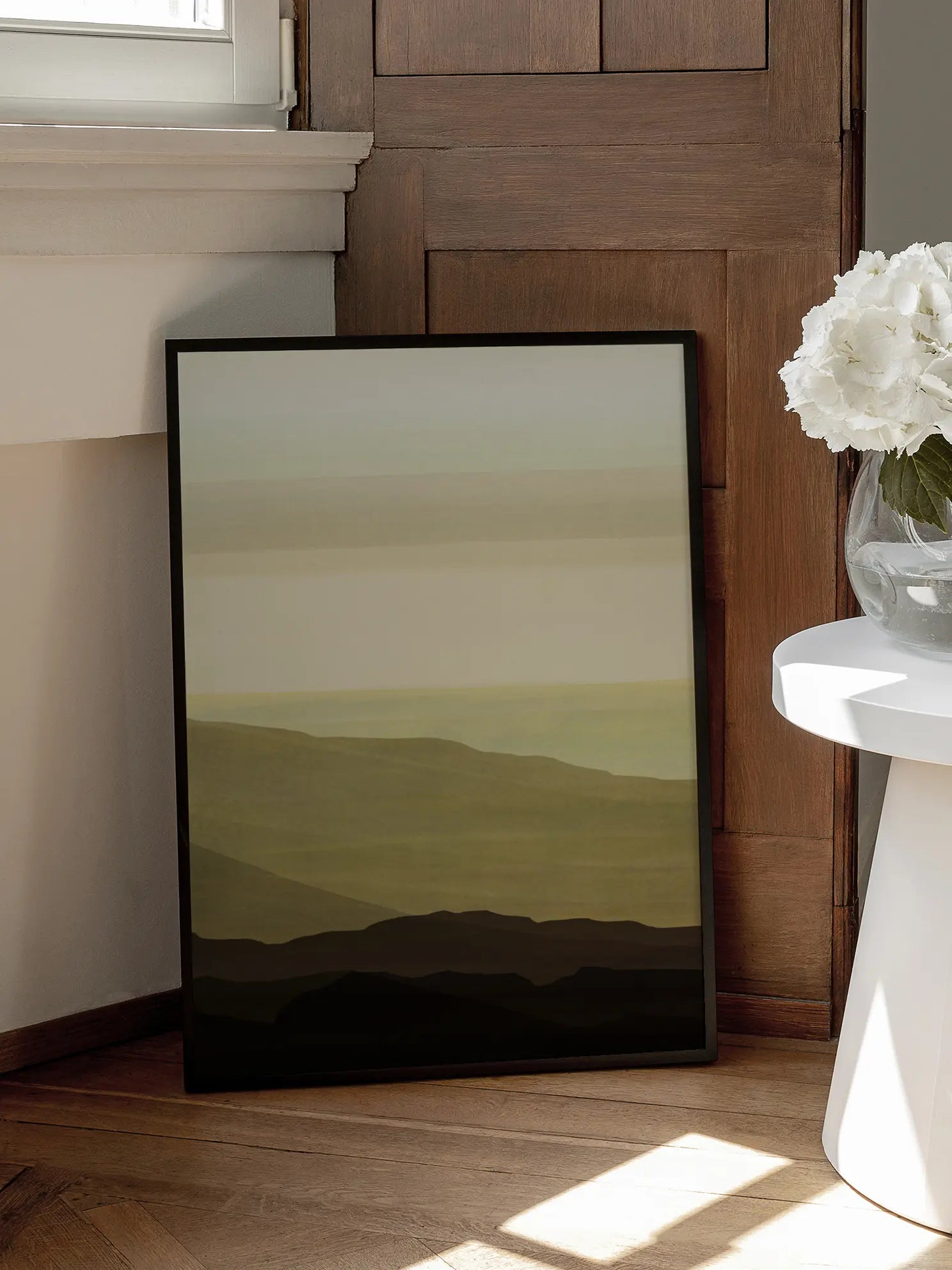Earthy Watercolor Mountains No2 Poster