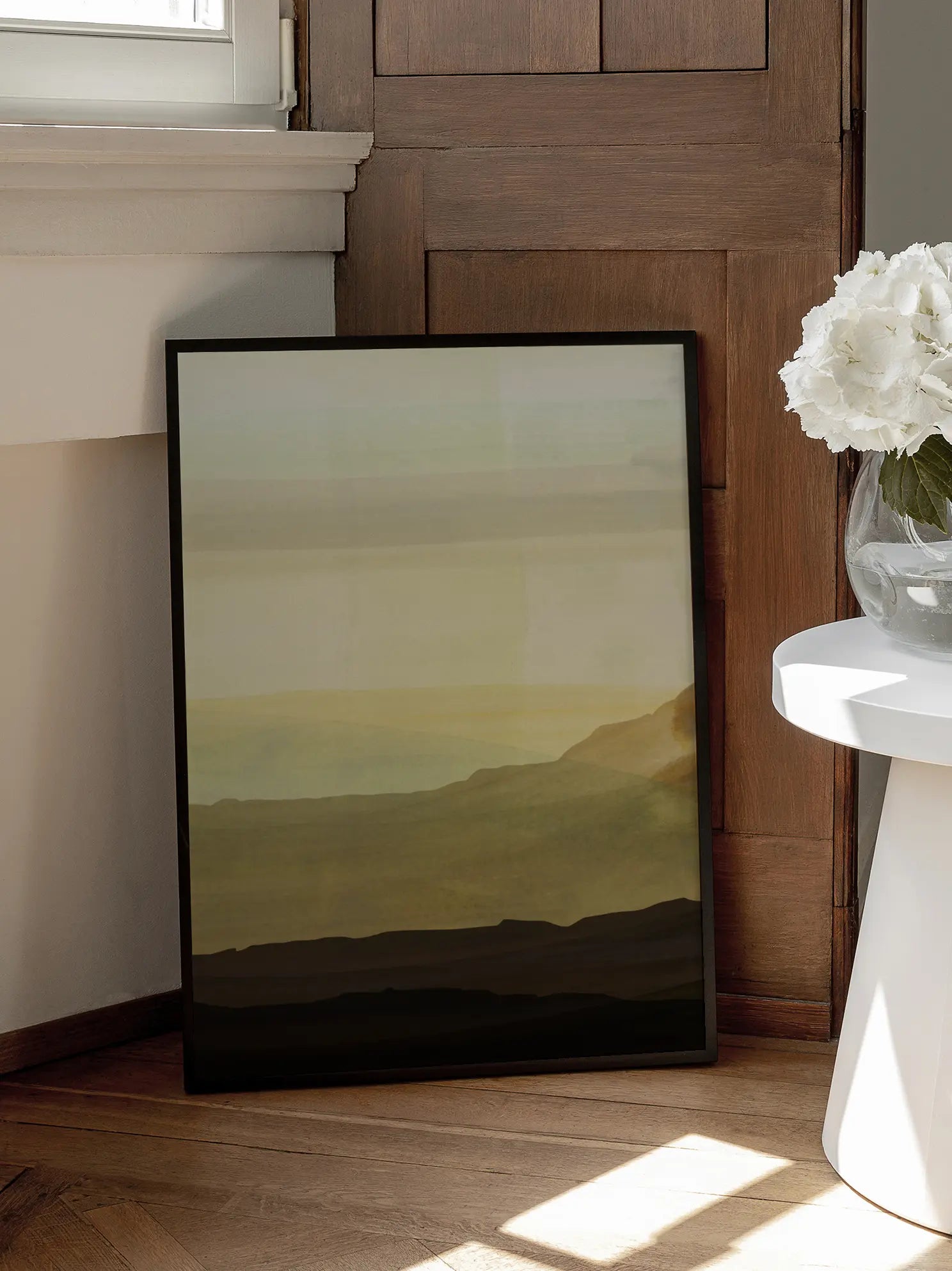 Earthy Watercolor Mountains No3 Poster