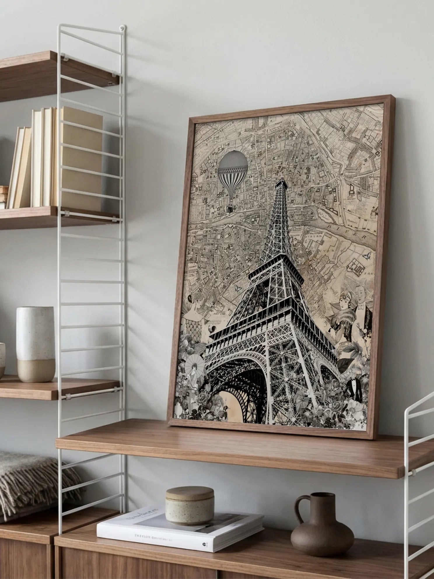 Effel Tower Map Poster